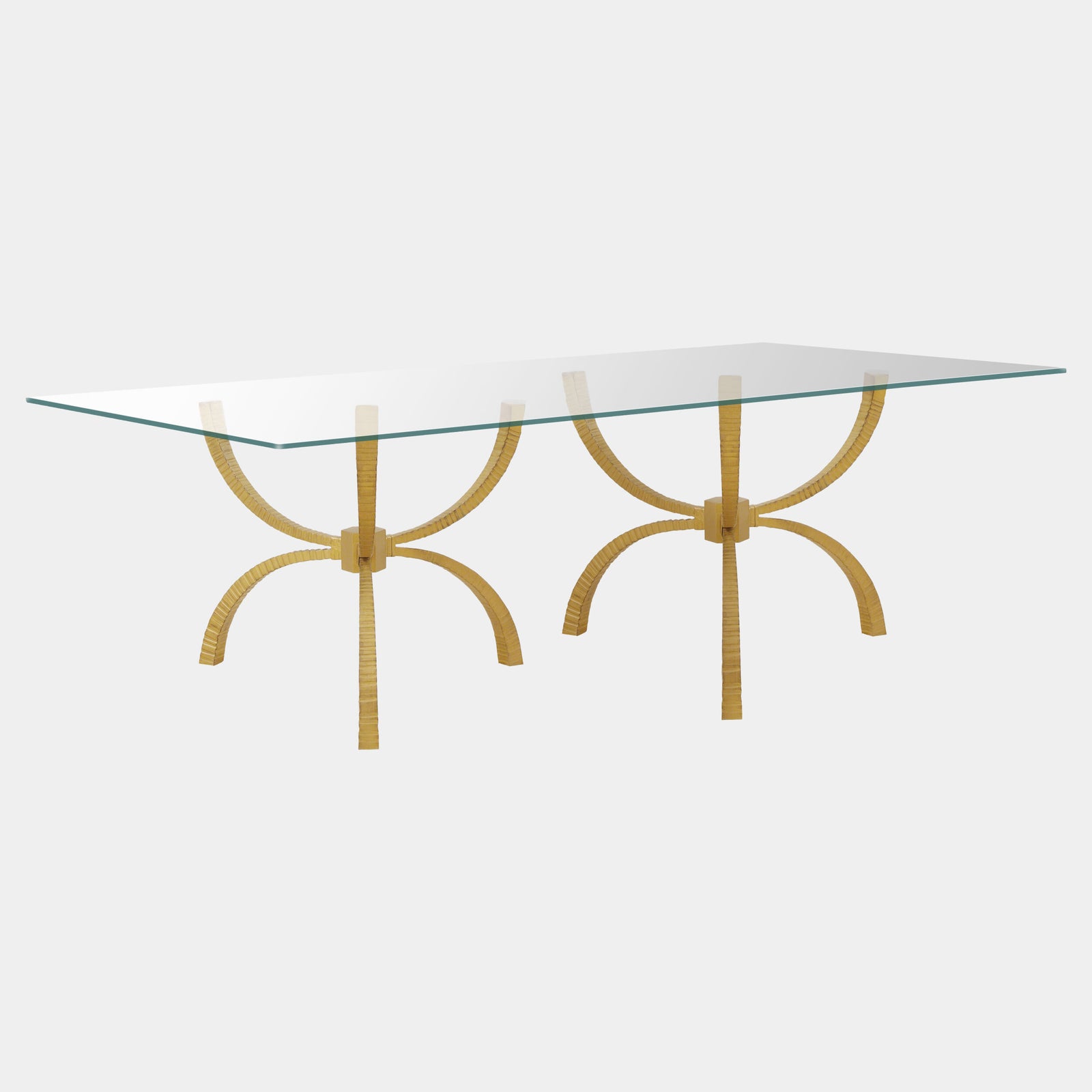 Teton Rectangular Table-Gold