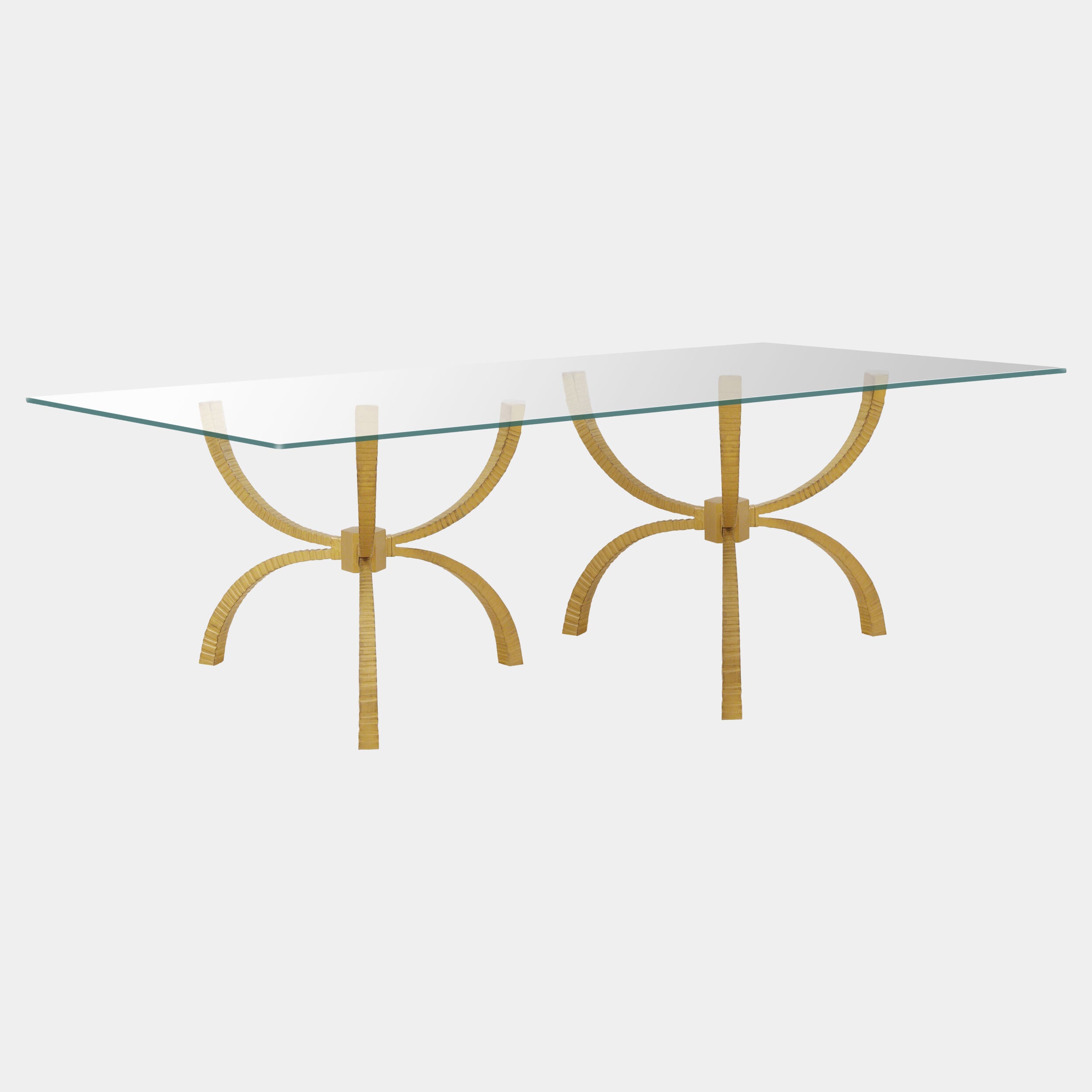Teton Rectangular Table-Gold