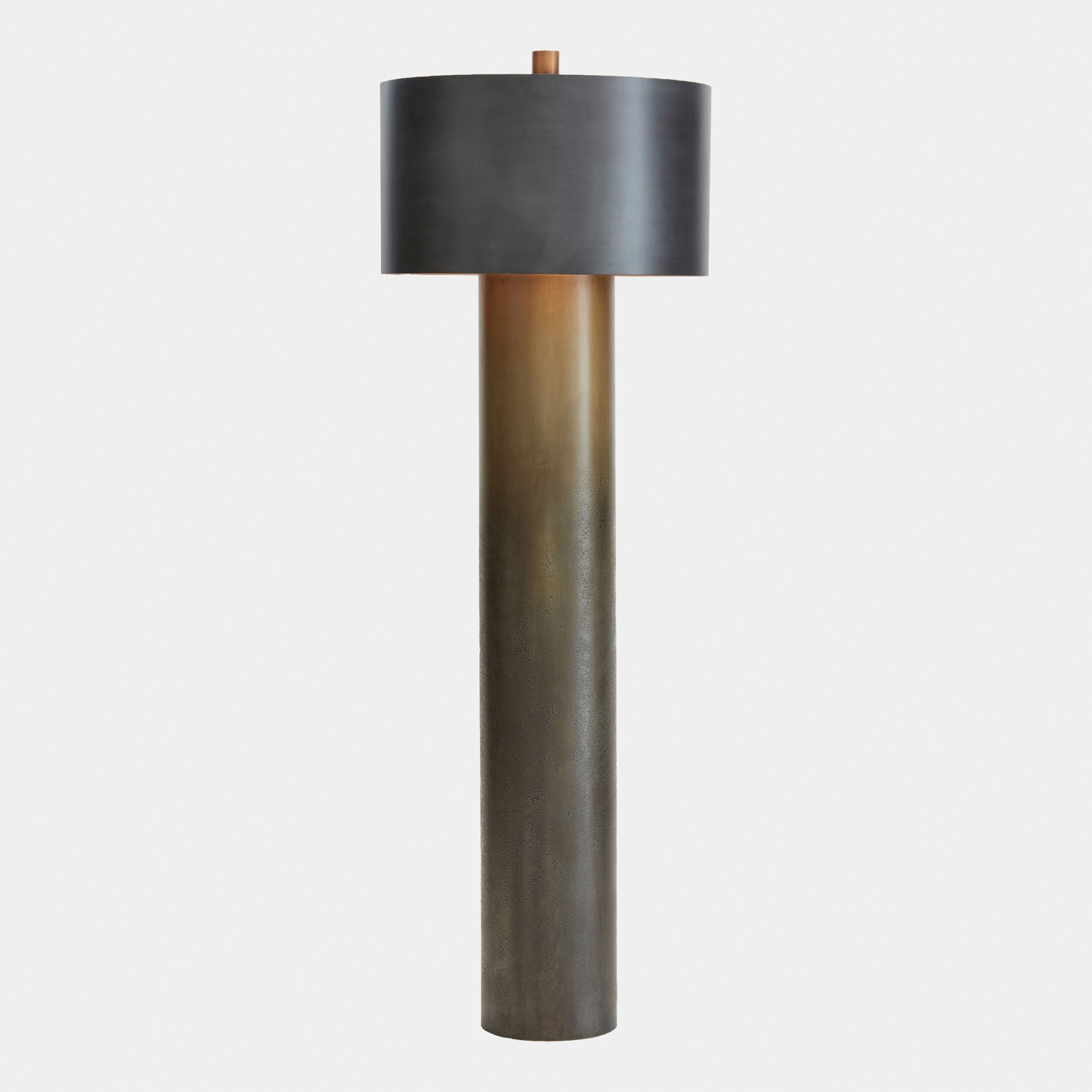 Tortoise Drum Floor Lamp