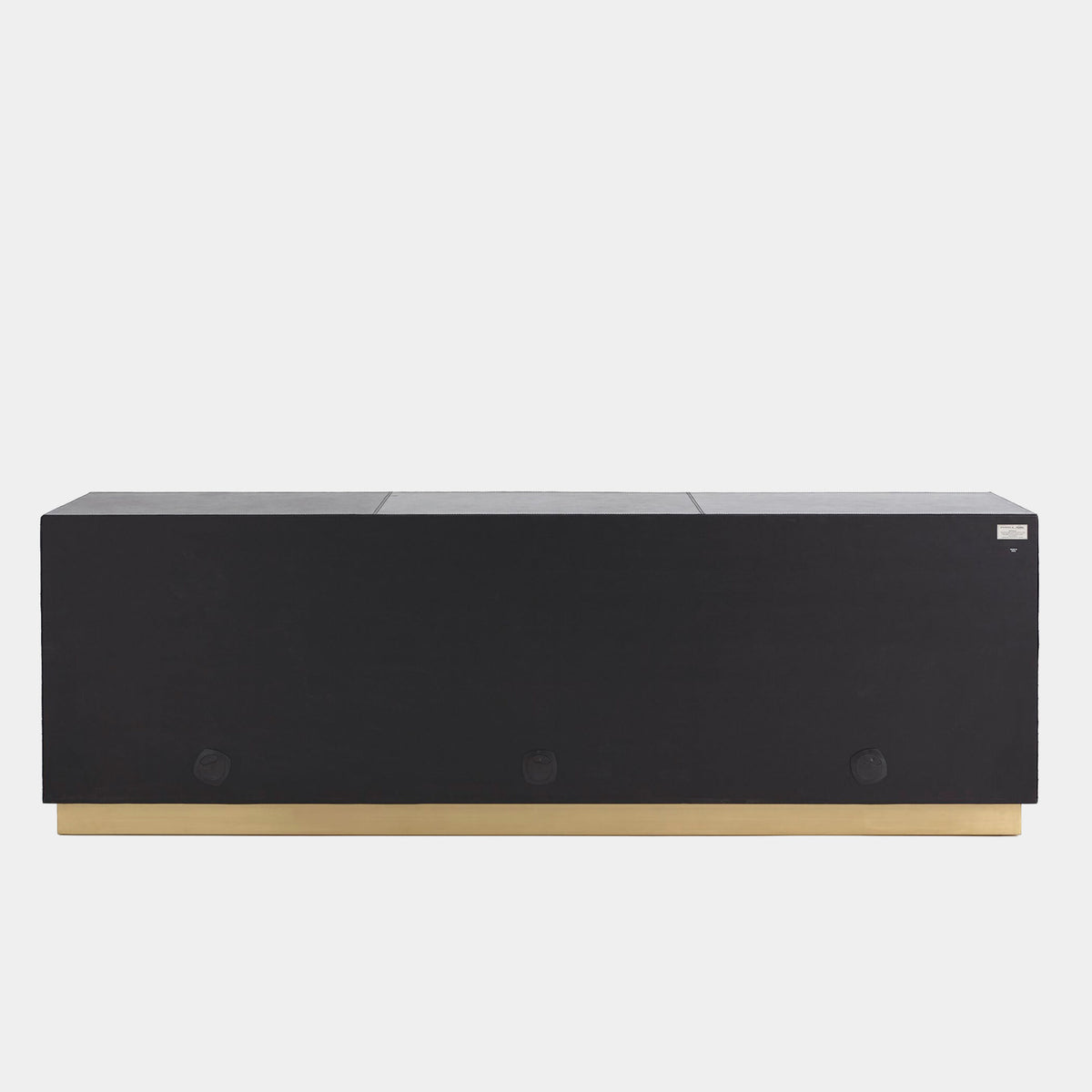 Forest Long Cabinet-Charcoal Leather