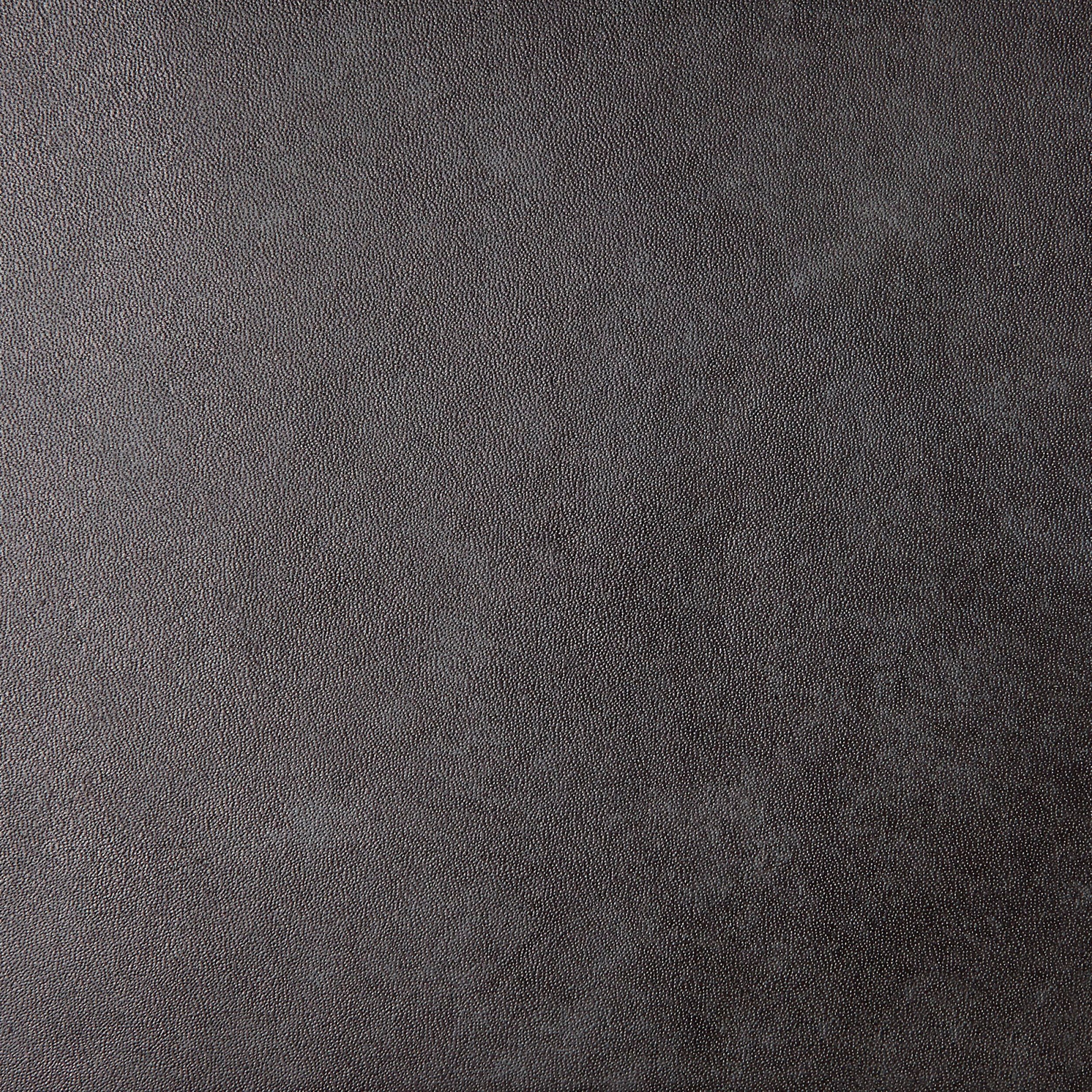 Forest Ottoman-Charcoal Leather