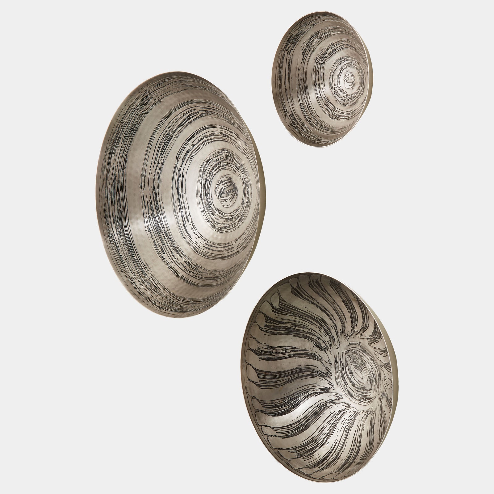 Sun Etched Wall Bowls-Antique Nickel