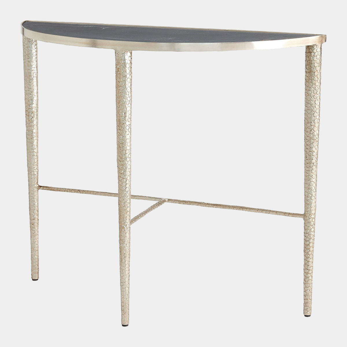 Kelly Hammered Console-Antique Nickel-Gray