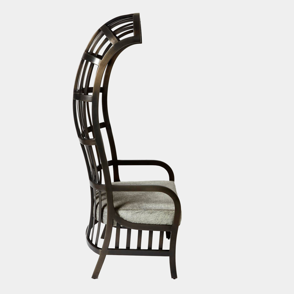 Beathan Chair w/Gray Hair-on-Hide