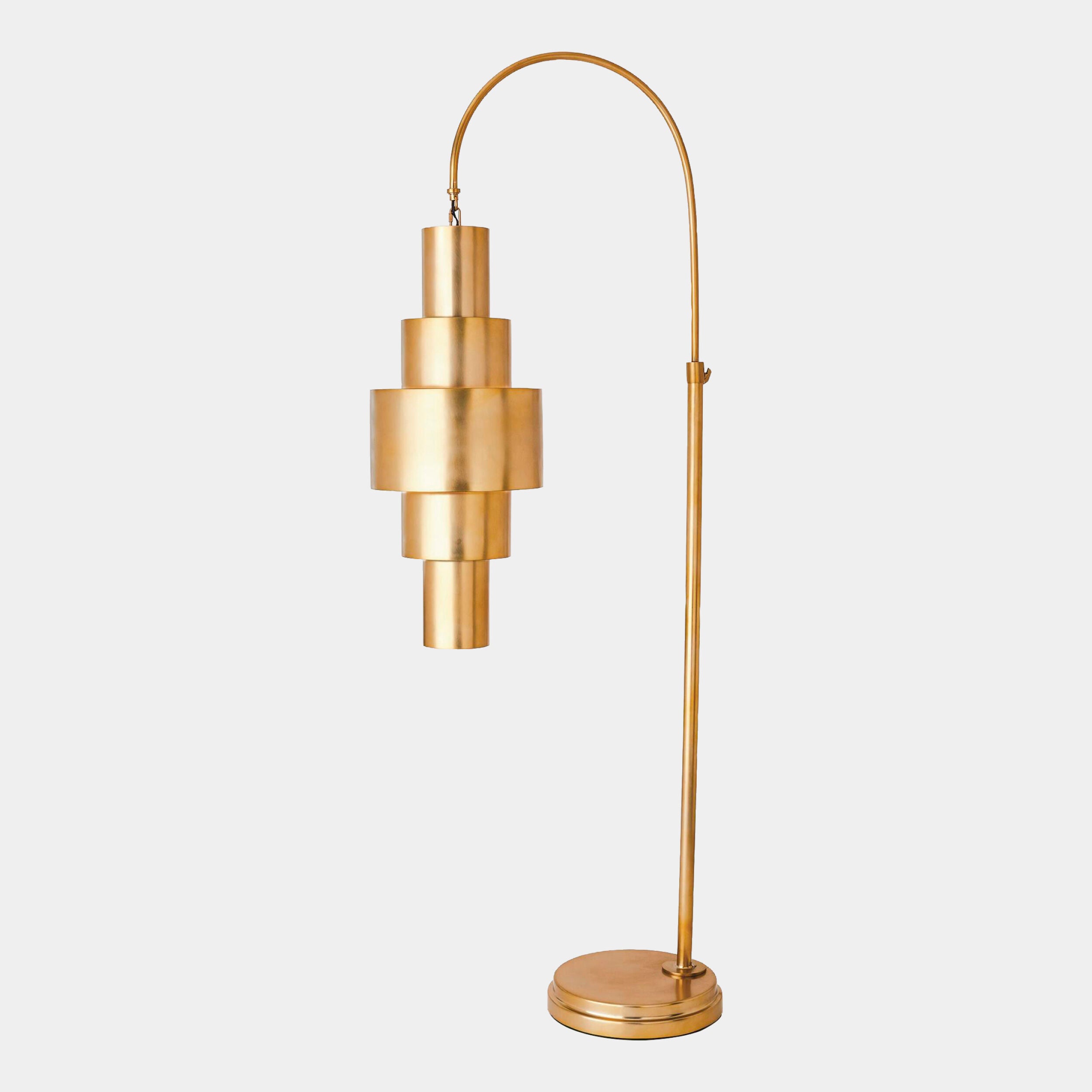 Babylon Floor Lamp-Antique Brass