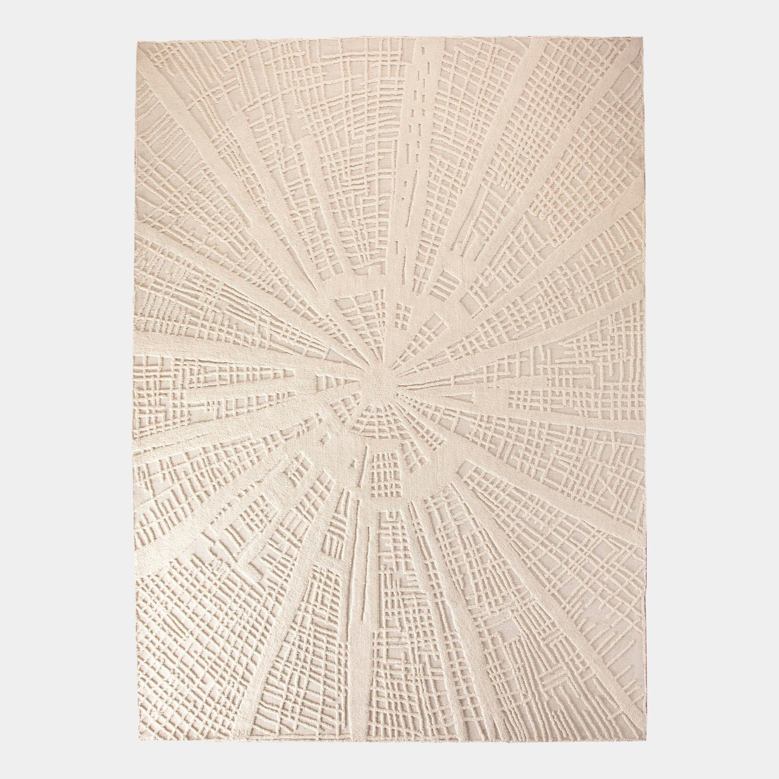 Vortex Rug-Ivory/Ivory