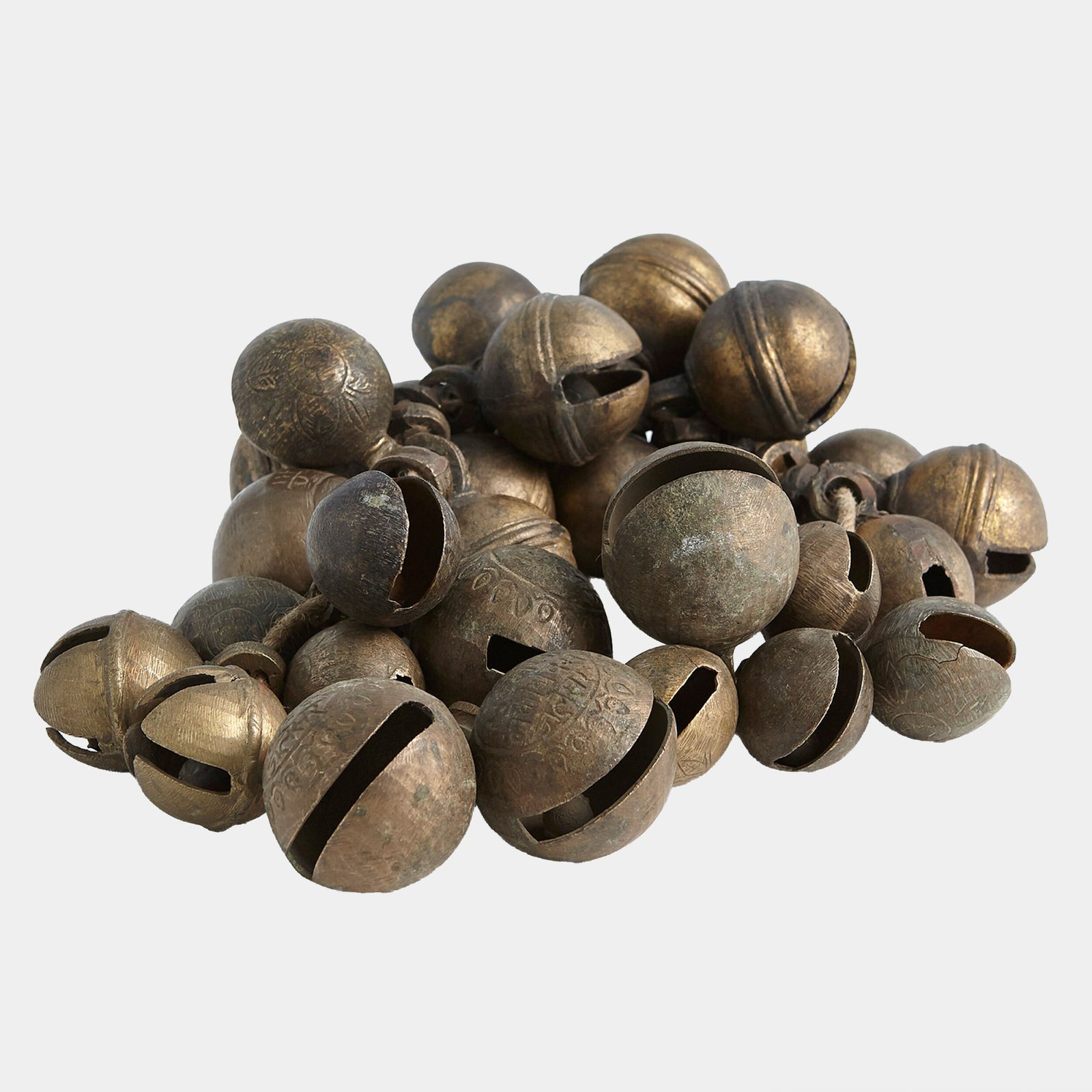 Temple Bell Cluster-Brass-Lg