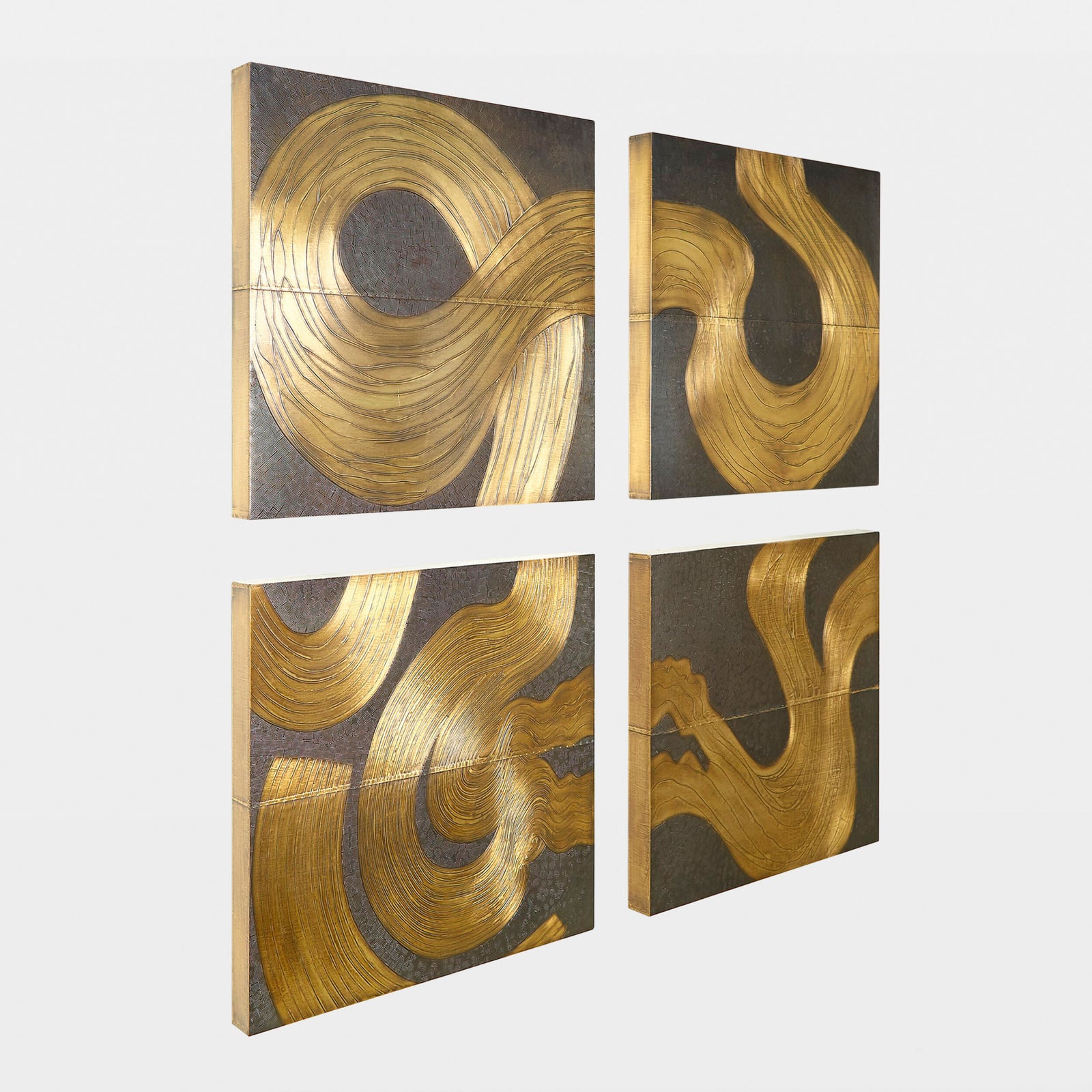 Currents Wall Panel-Brass/Bronze-A