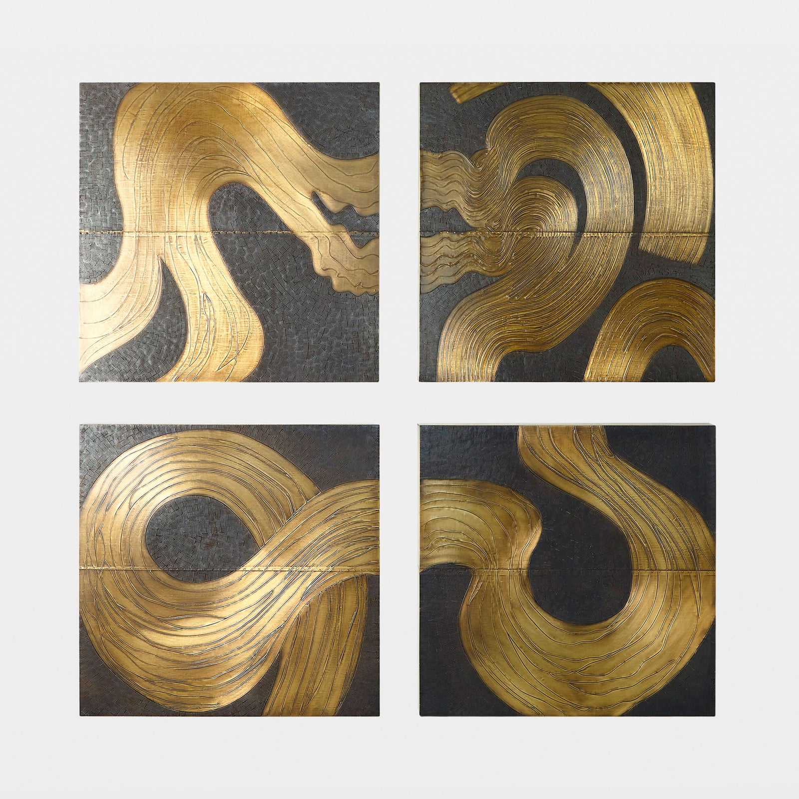 Currents Wall Panel-Brass/Bronze-A
