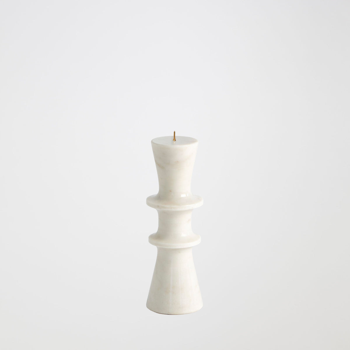 Formosa Candle Holder-Double Flair-White