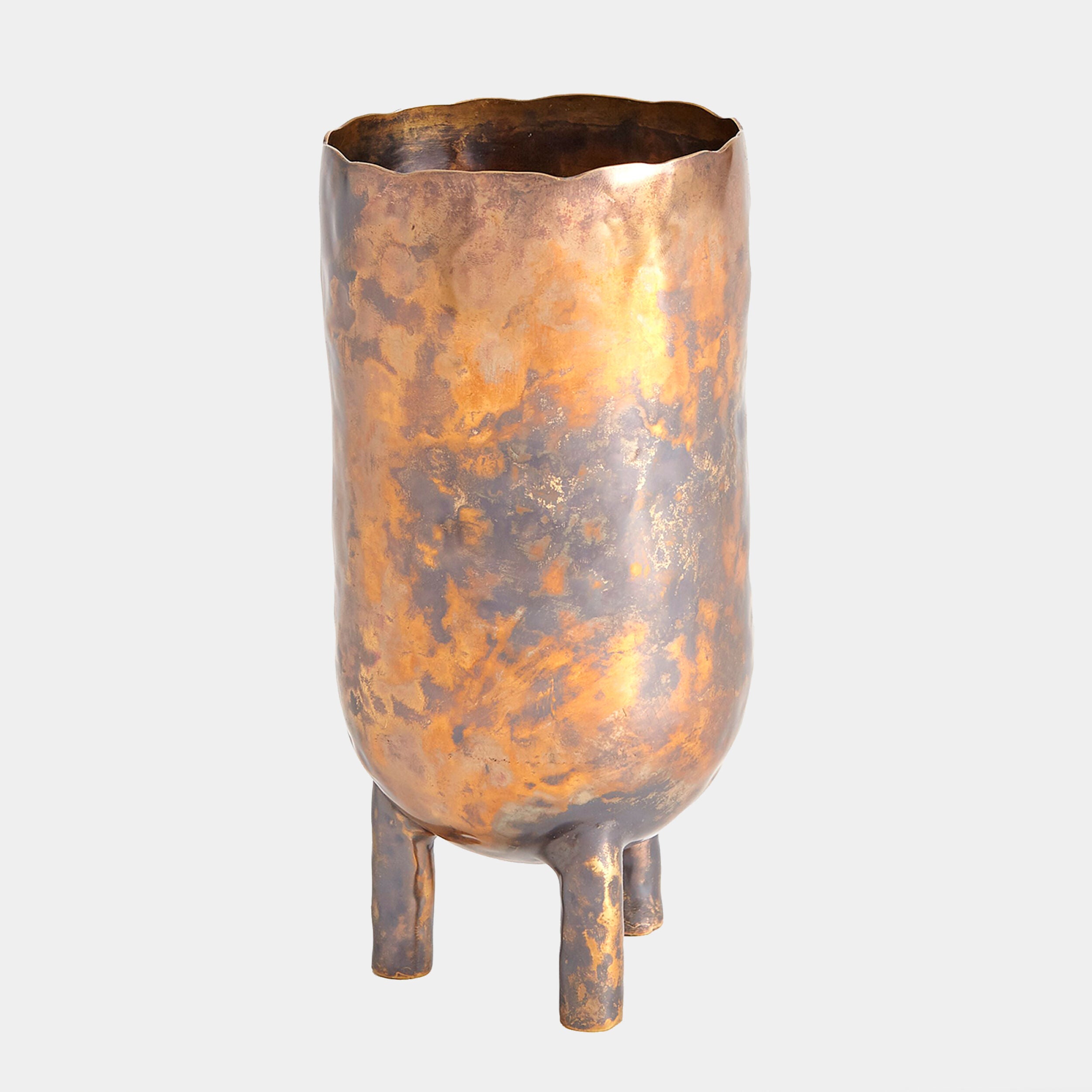 Alchemy Container-Burnt Brass-Tall