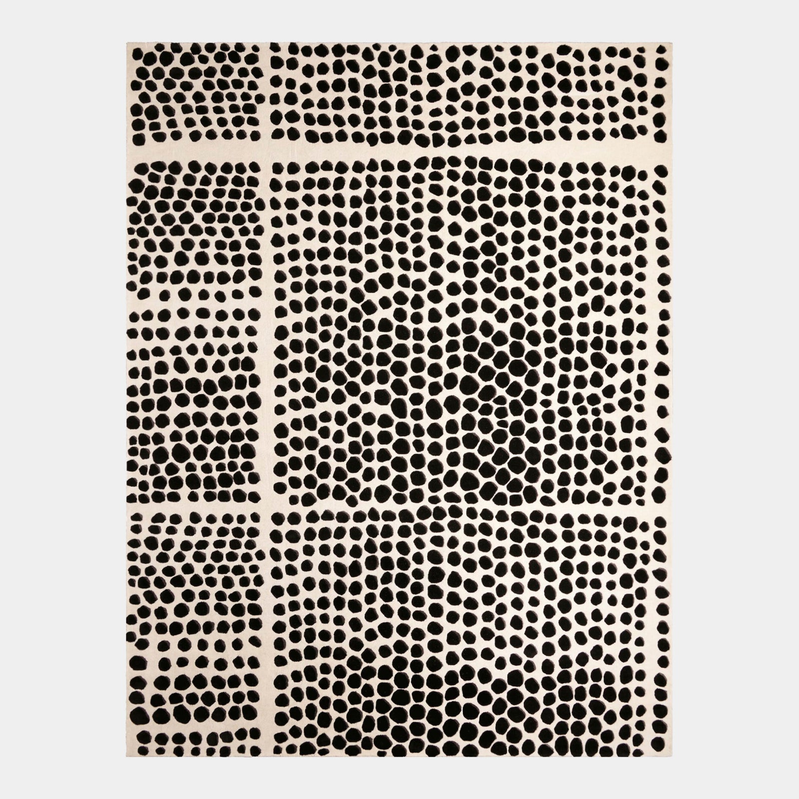 Graffiti Rug-White/Black