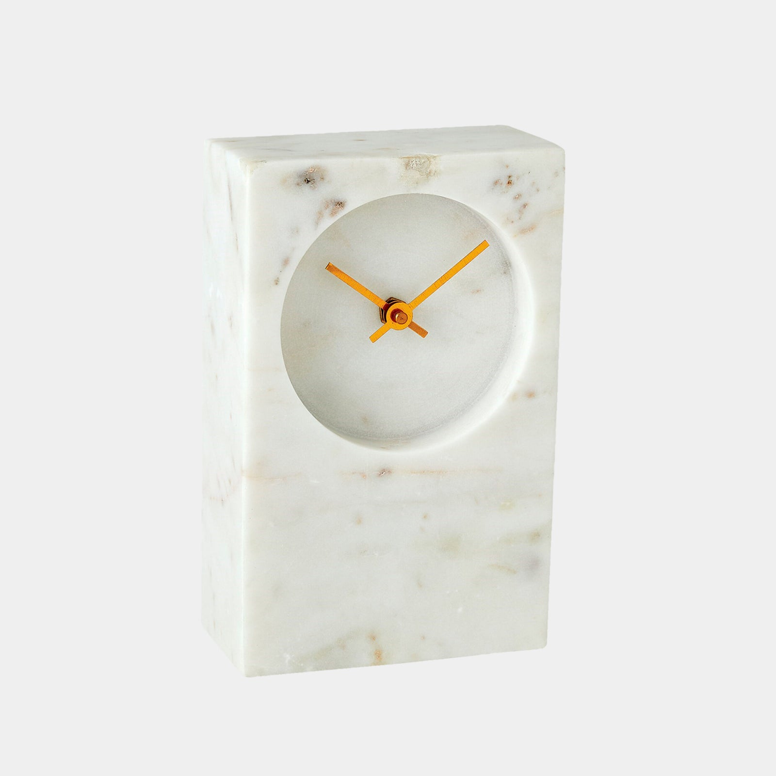 Appellative Marble Tower Clock-White