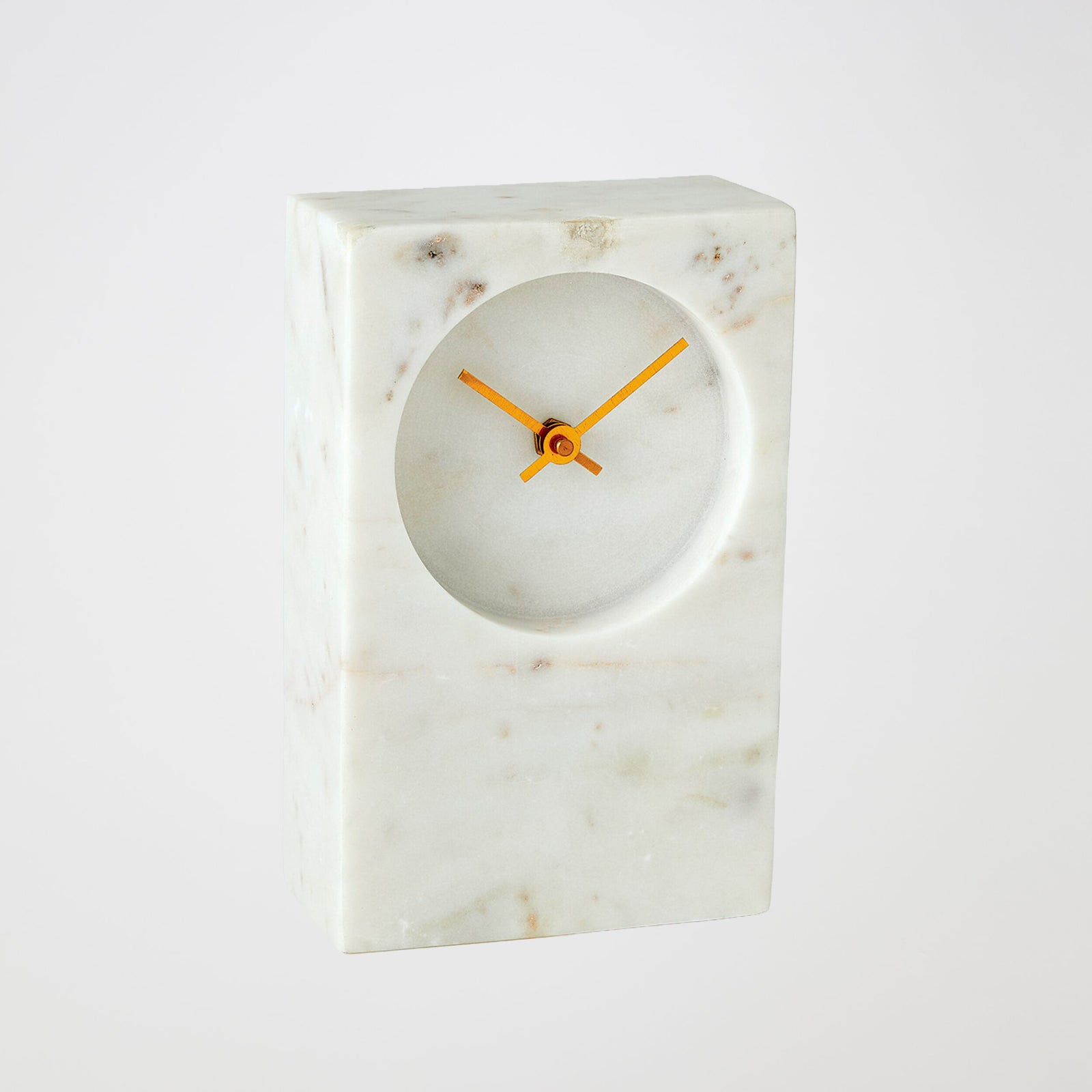 Appellative Marble Tower Clock-White