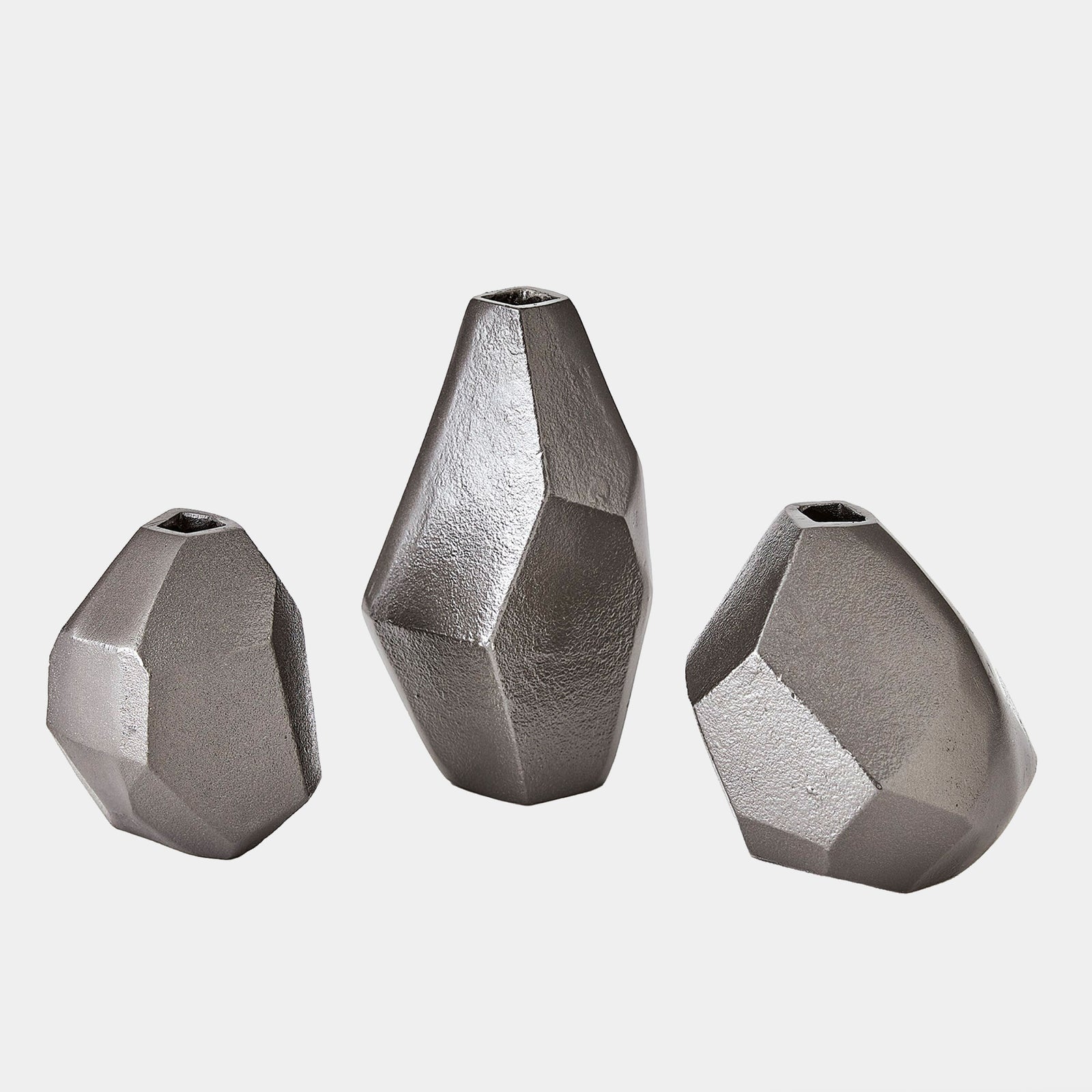 Geo Vases-Black Nickel