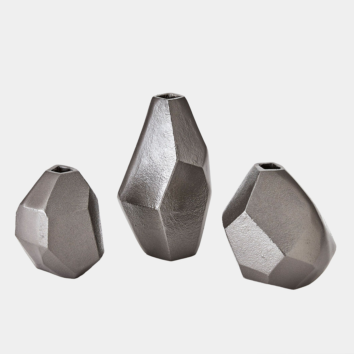 Geo Vases-Black Nickel