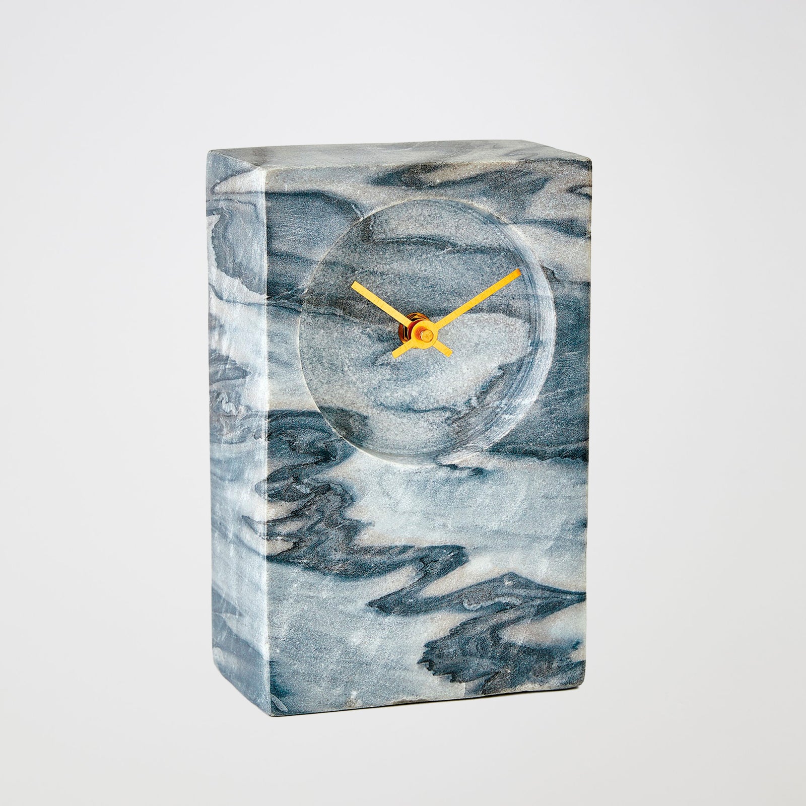 Appellative Marble Tower Clock-Black/Gray