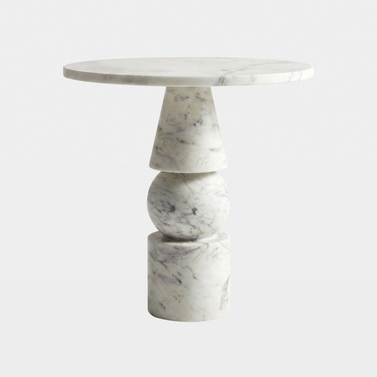 Cargo Table-Banswara White Marble