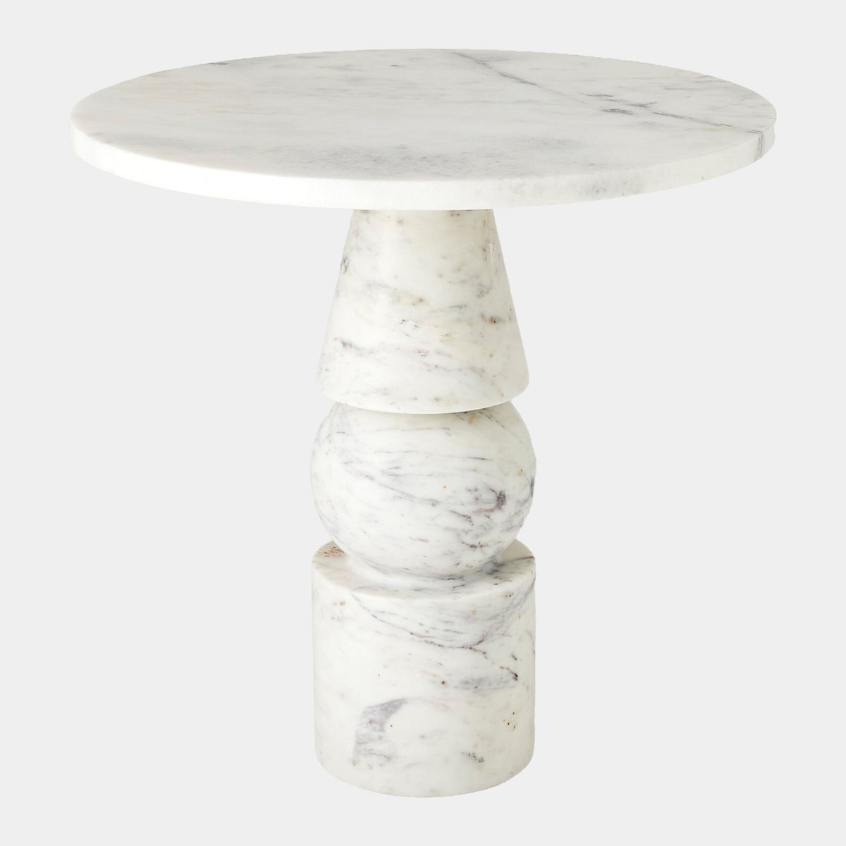 Cargo Table-Banswara White Marble