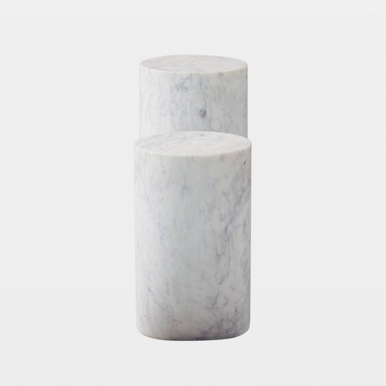 Stentorian Marble Tube Table-White