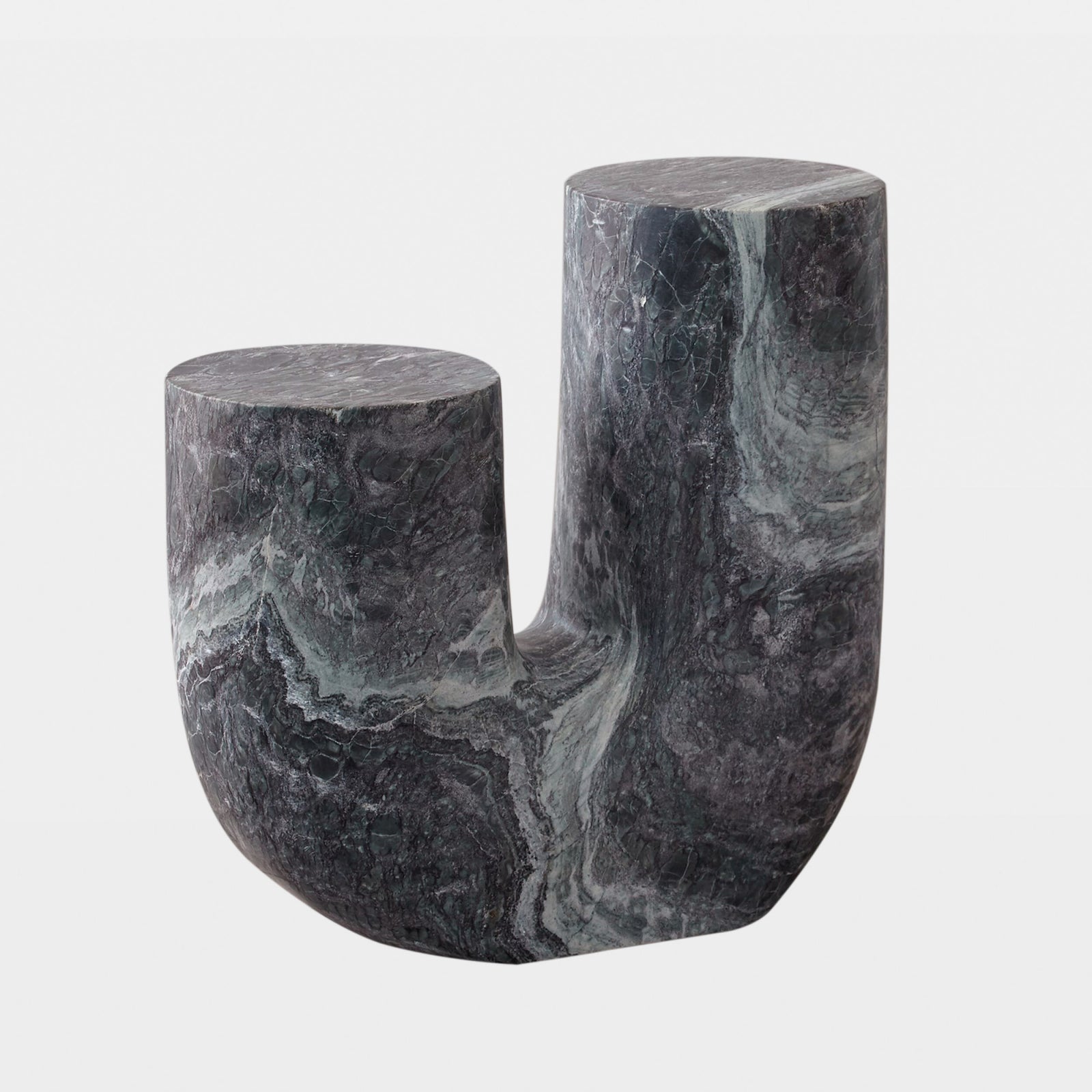 Stentorian Marble Tube Table-Black
