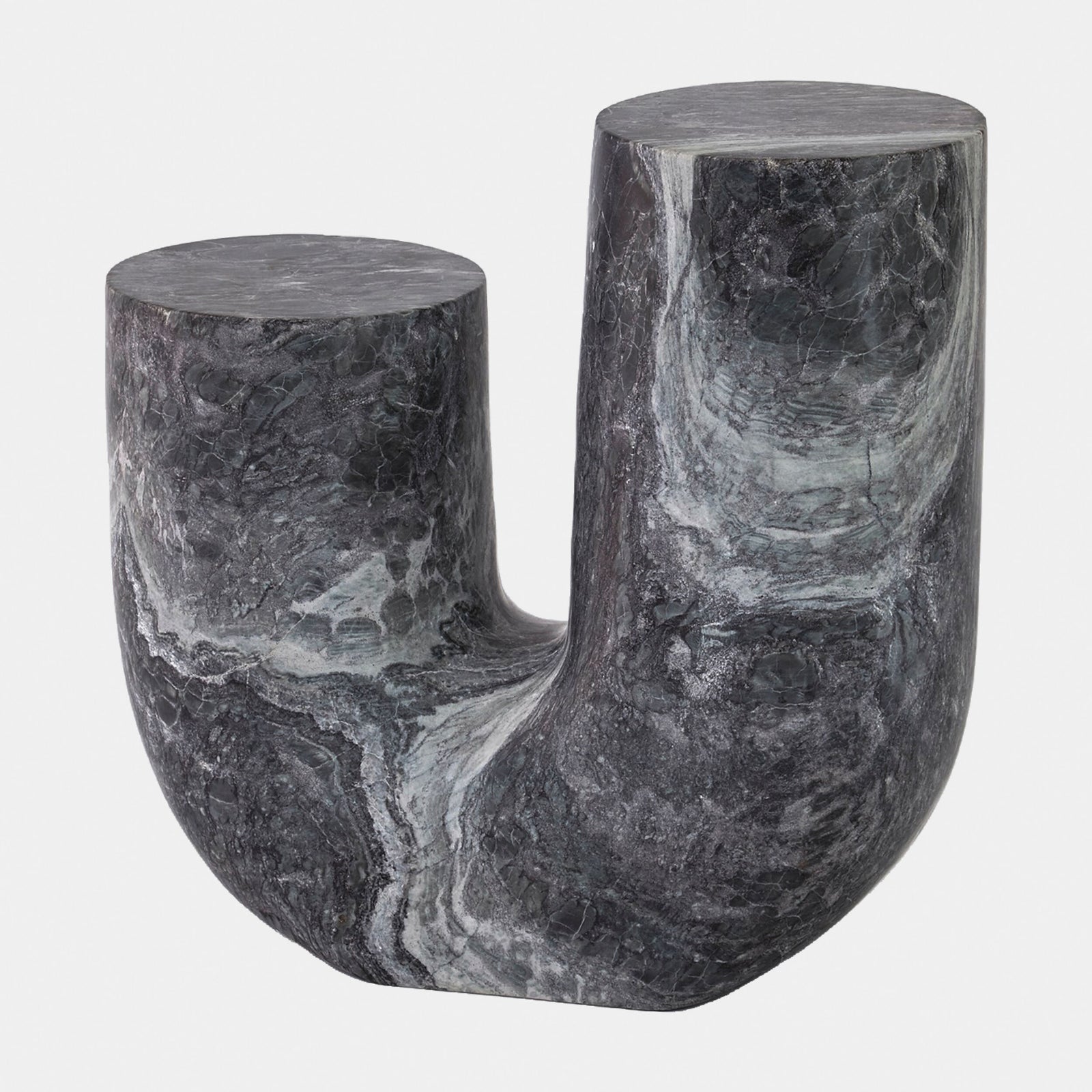Stentorian Marble Tube Table-Black