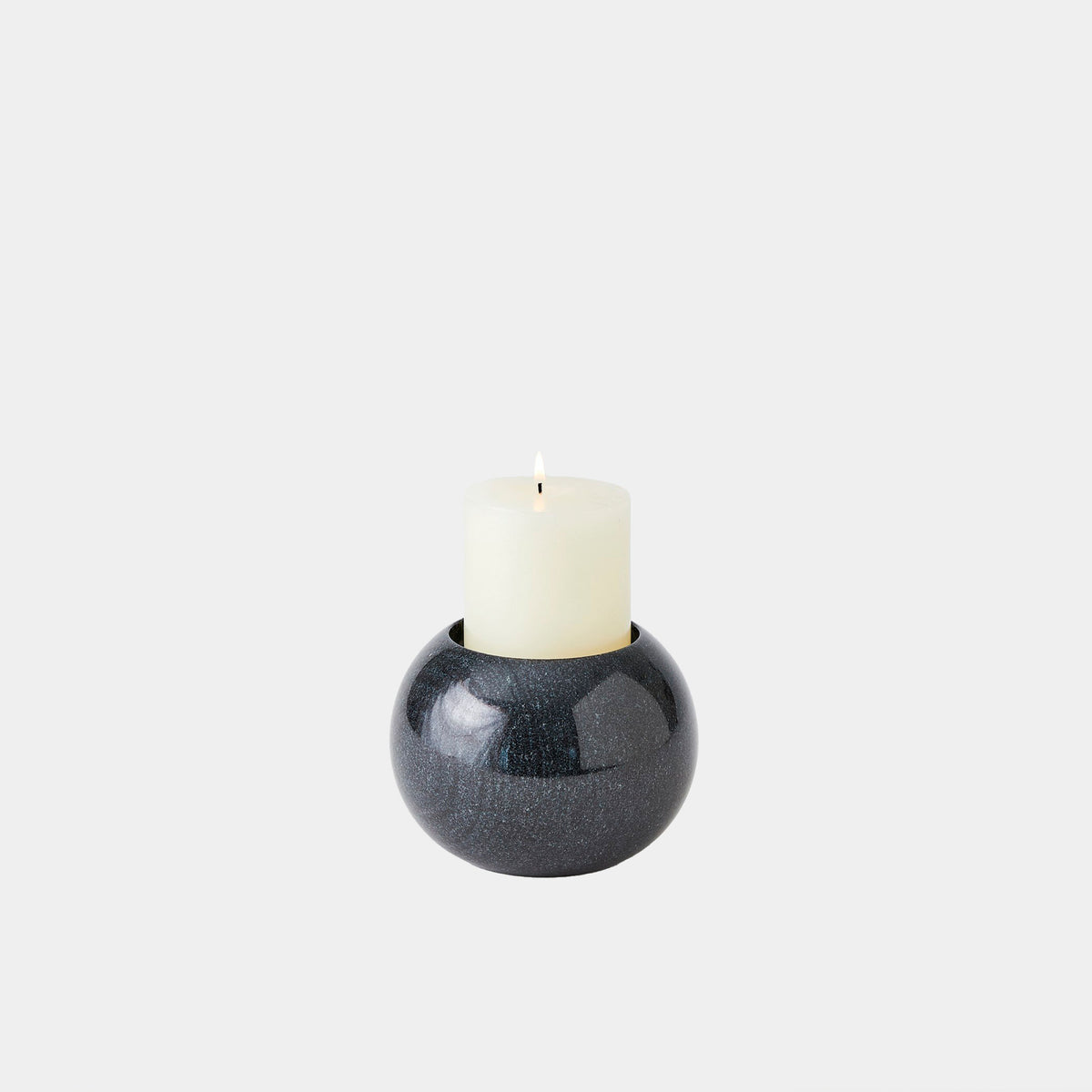 Globe Candle Holder-Black