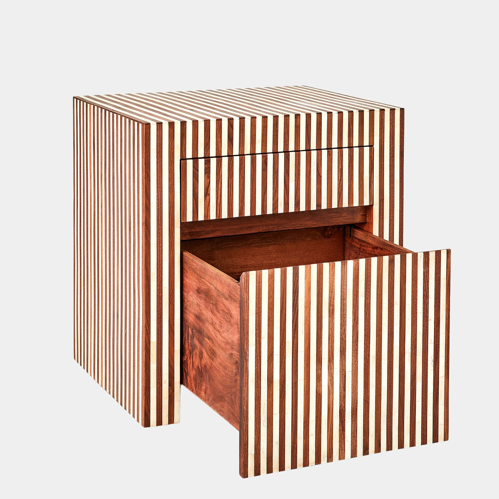 Sienna Filing Cabinet-Walnut/Bone