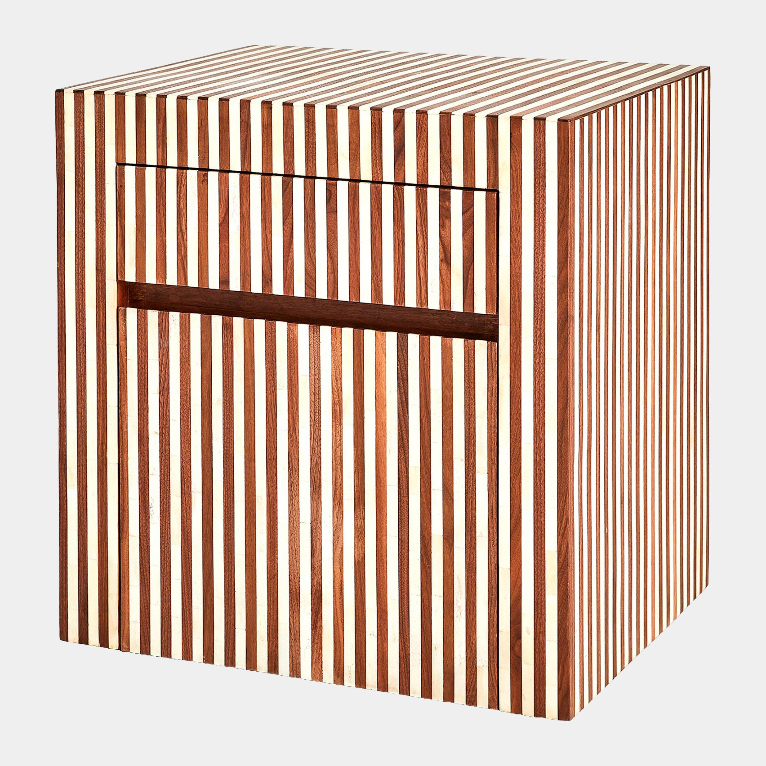 Sienna Filing Cabinet-Walnut/Bone