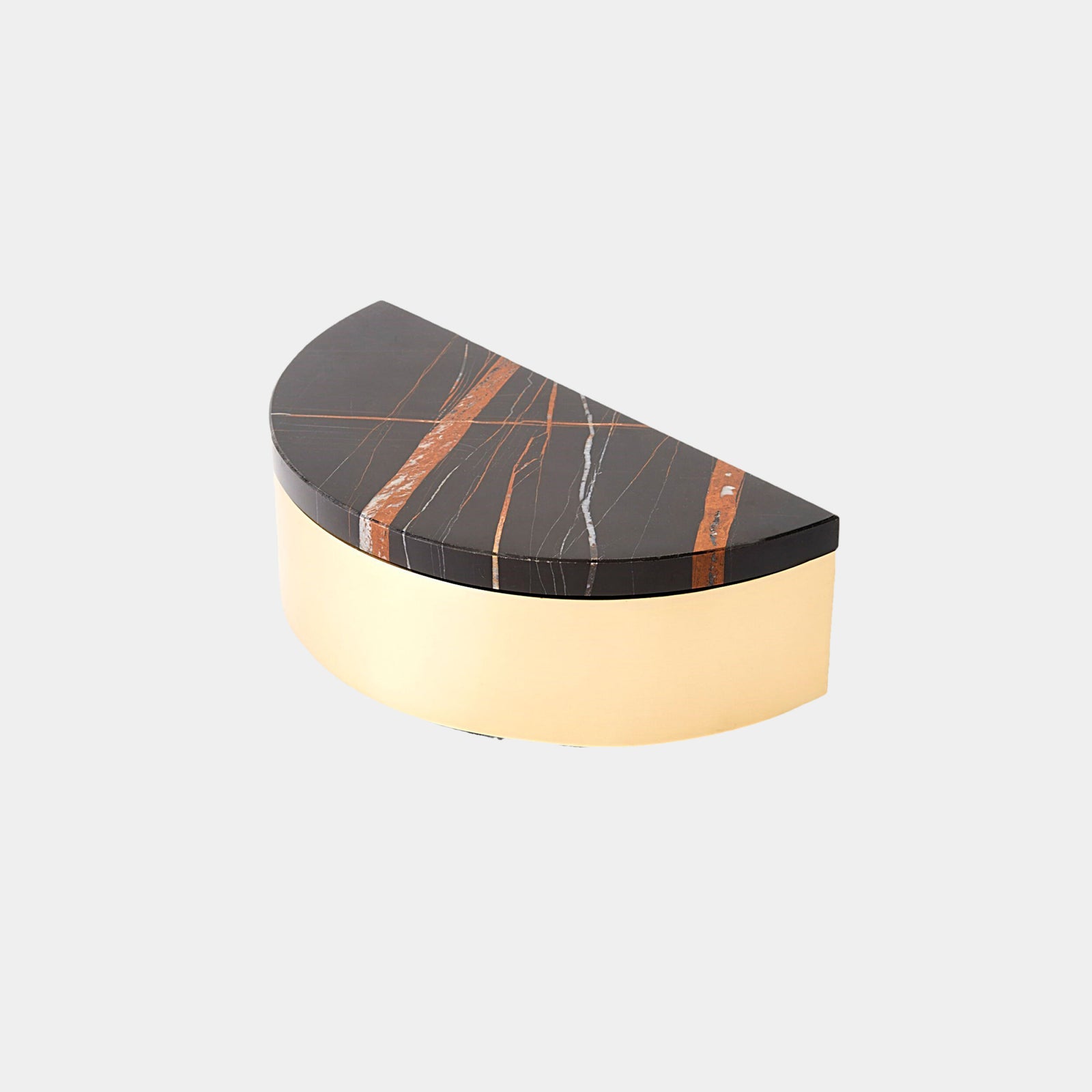 Cosmopolitan Crescent Box-Brass/Black
