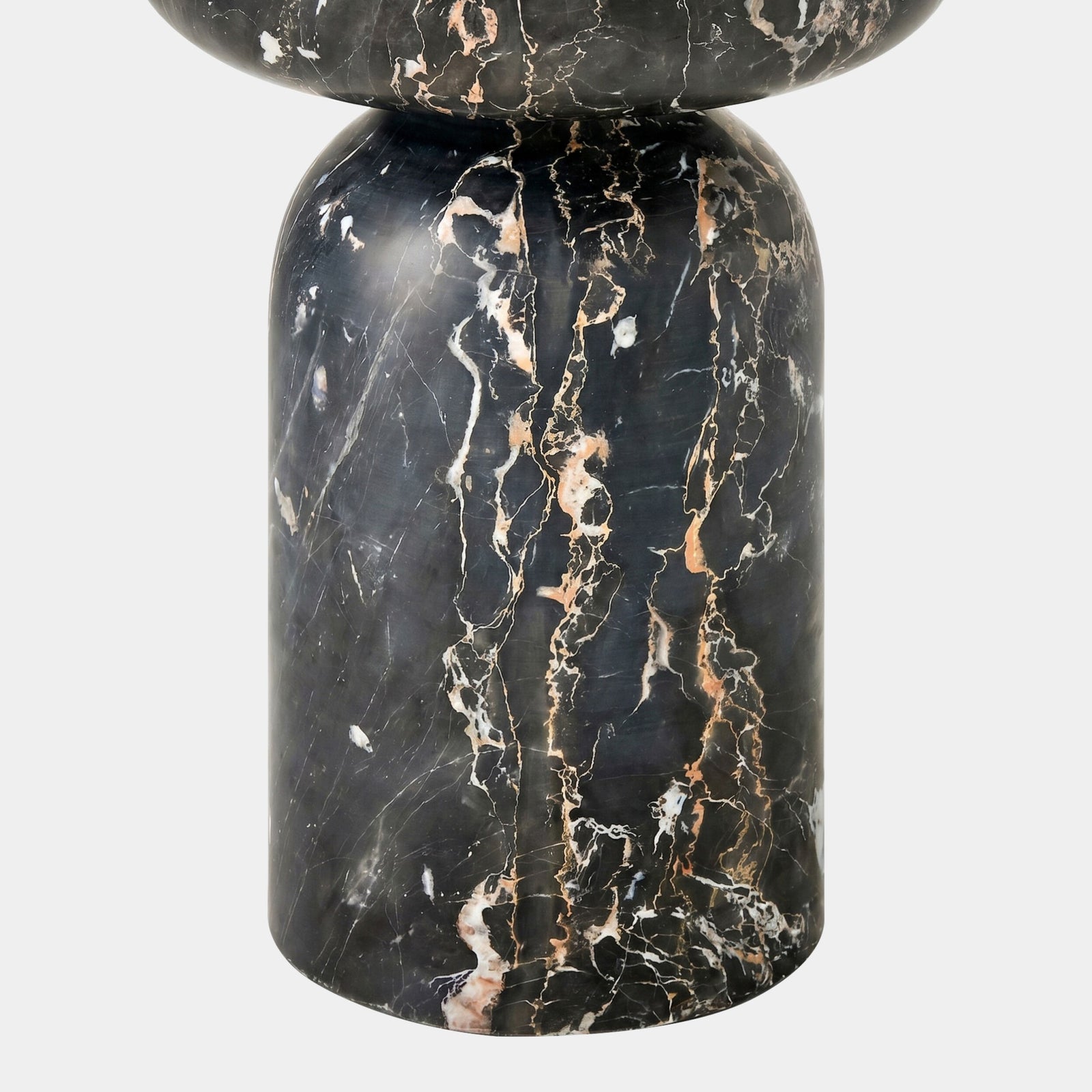 Tumble Accent Table-Golden Portoro Marble