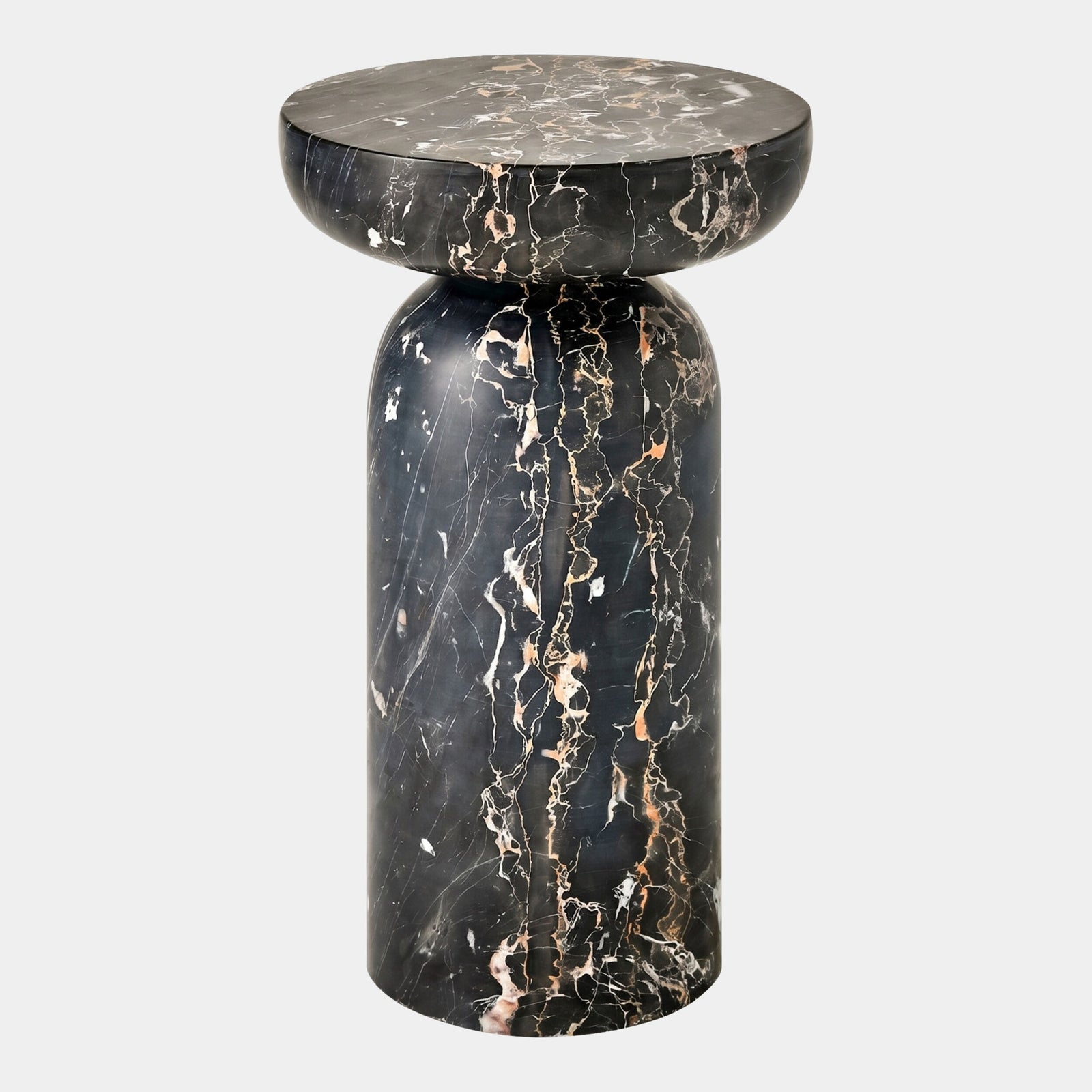 Tumble Accent Table-Golden Portoro Marble