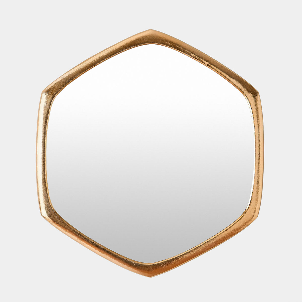 Hexagon Mirror-Gold