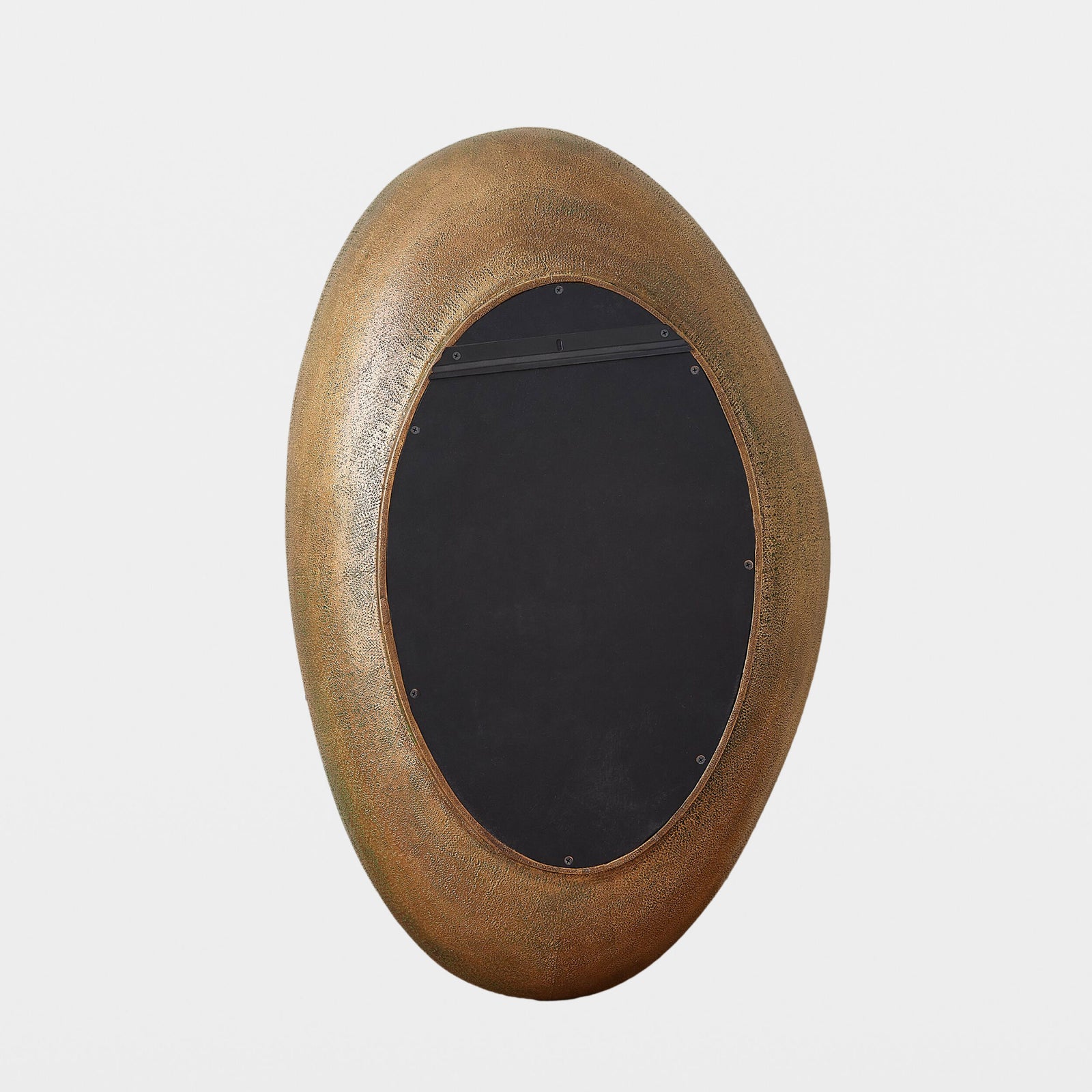 Saturn Mirror-Antique Gold-Med
