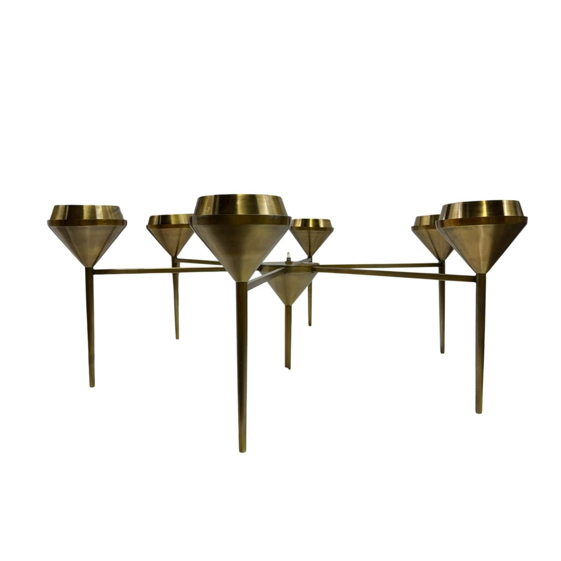 Ramsey Chandelier - Aged Brass