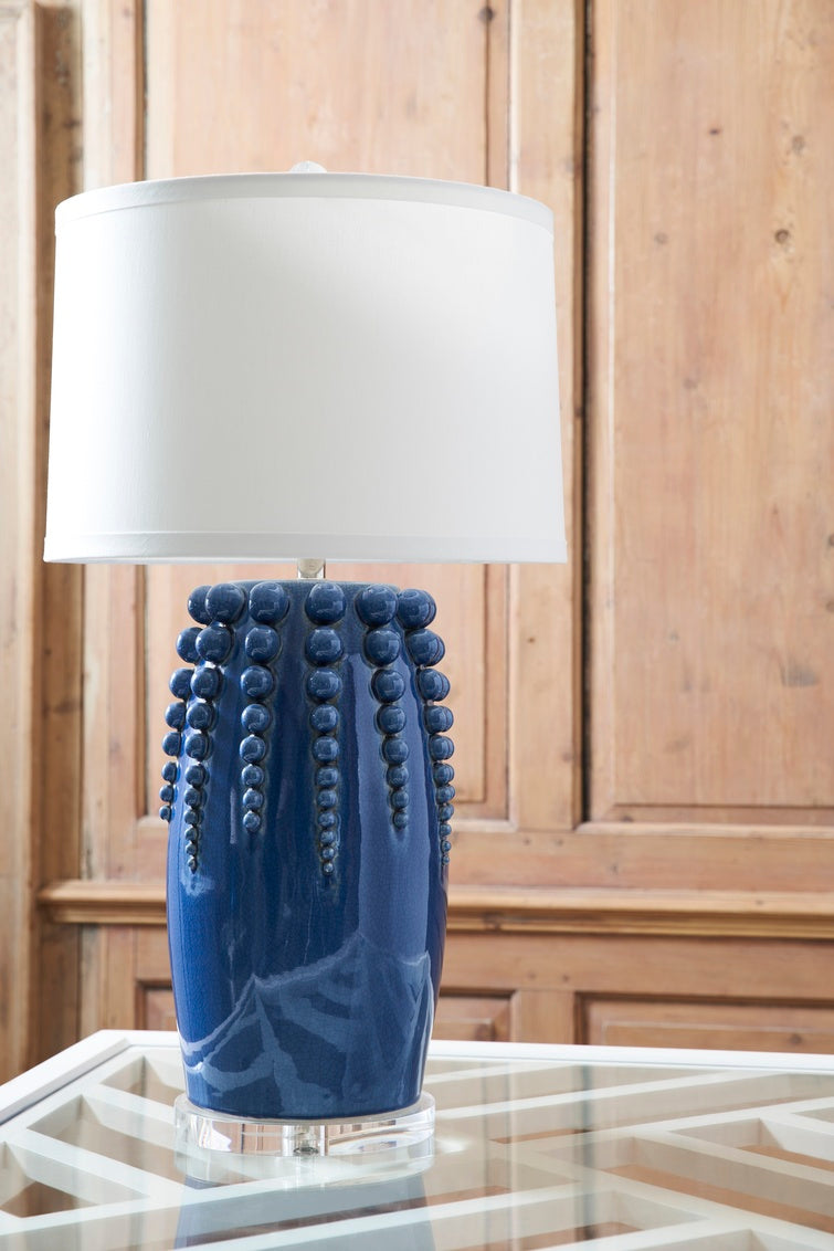Sea Urchin Lamp - Blue in 34 / Ceramic/Porcelain - Chelsea House
