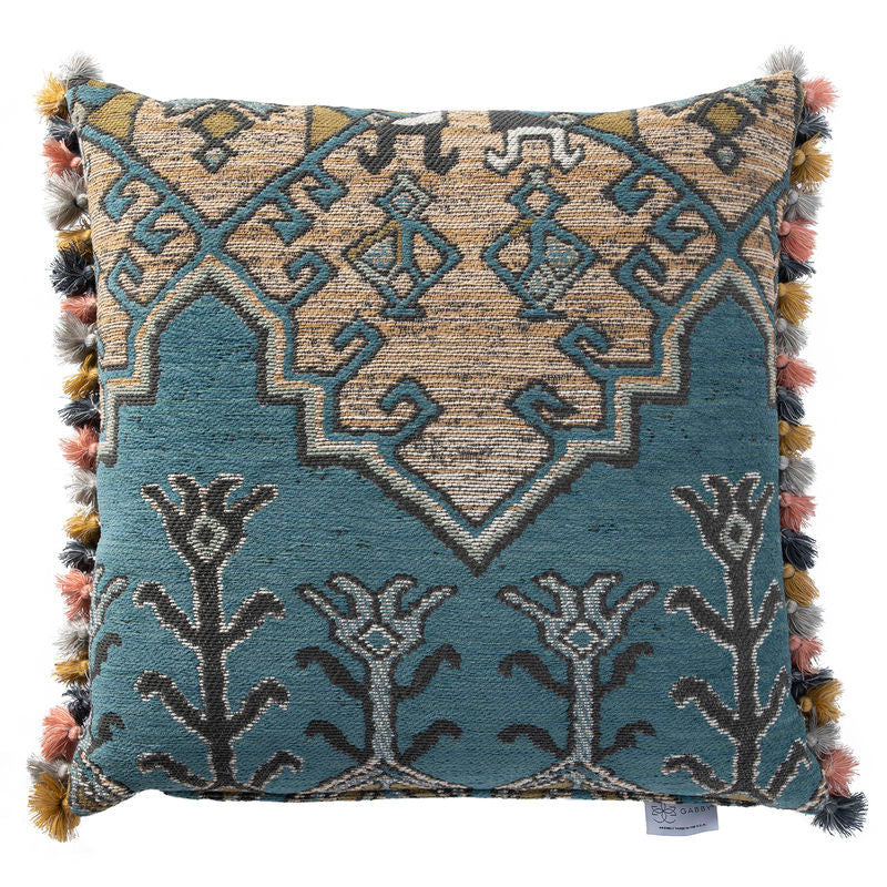 Kilim Me Softly Reef Feather 22x22