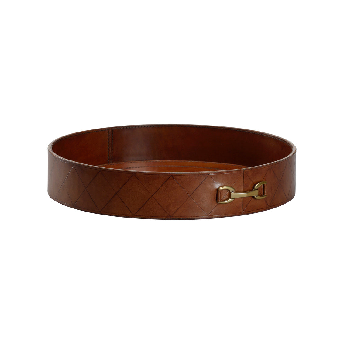 Leather Metal Tray with Metal - SM