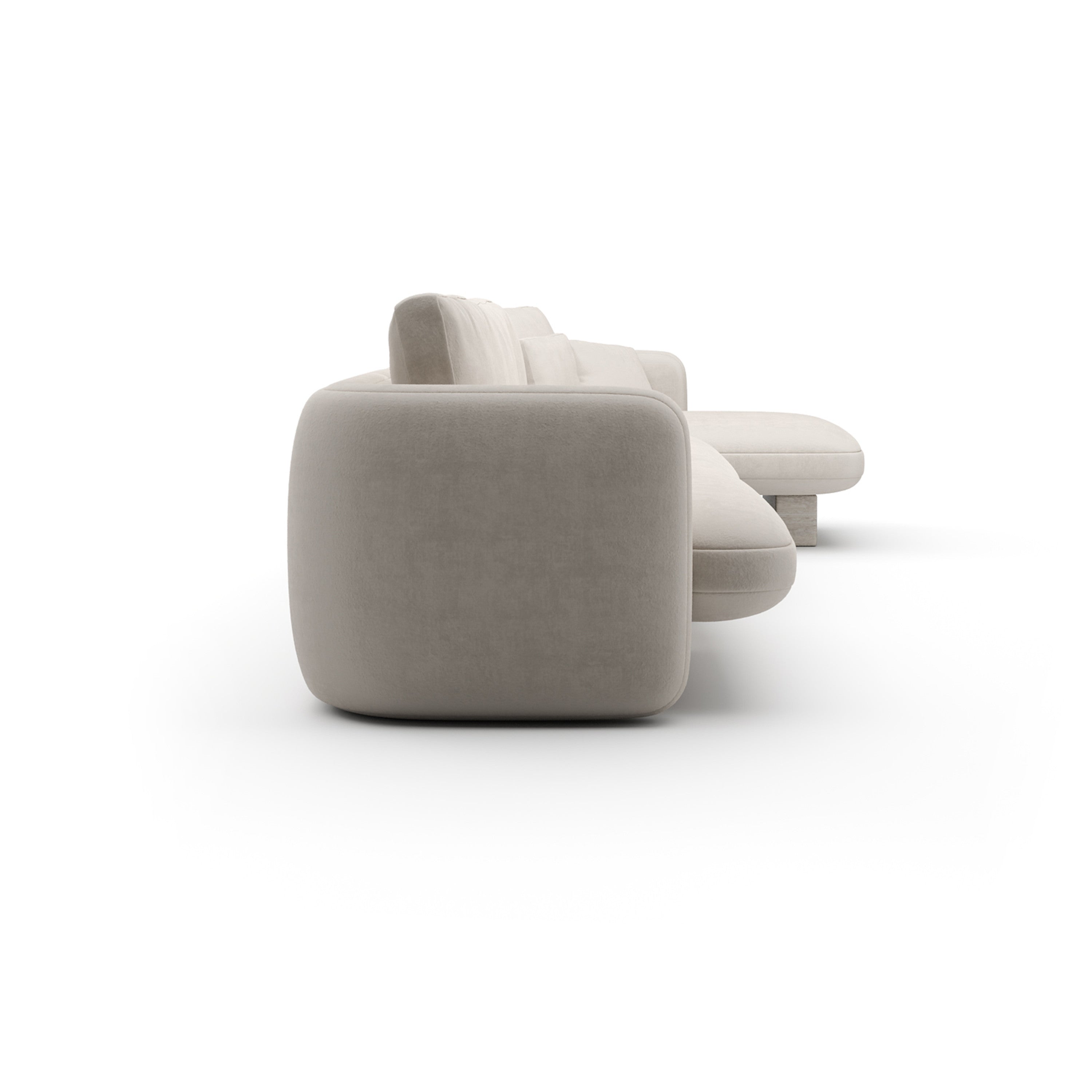 Overlap Right Chaise Sec Large Ecru – Sectionals by Caracole | Sutter & Vale