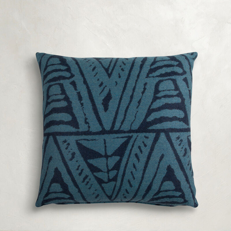 Katha Indigo Feather 20x20