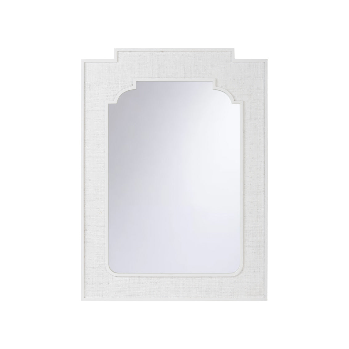 Yangon Mirror - White in 46 / Wood - Chelsea House