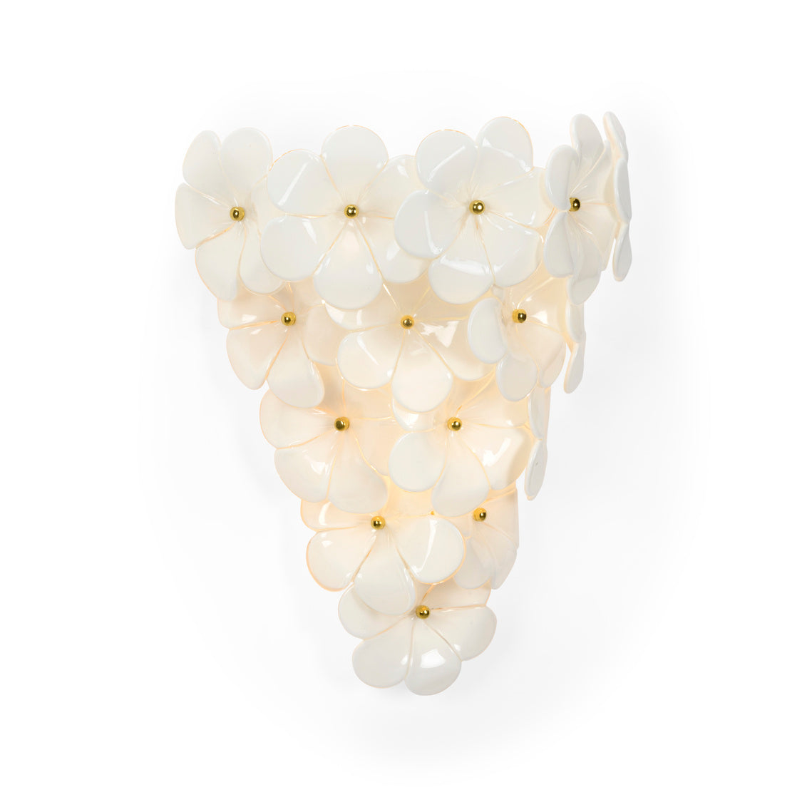 Glass Flower Wall Sconce