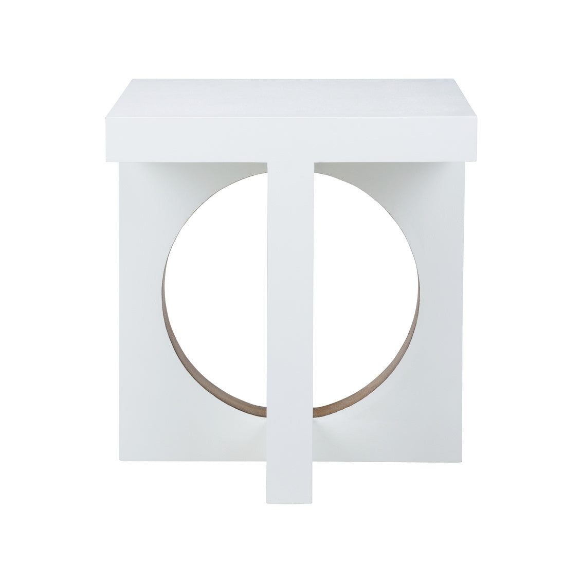 Swoop Side Table - White in 26.5 / Wood - Chelsea House