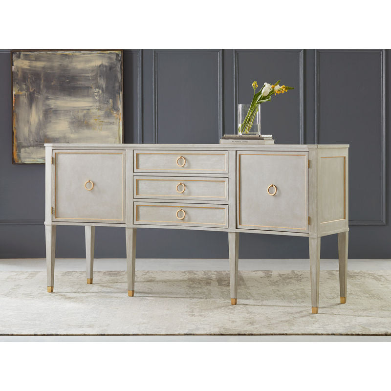 Concave Buffet-Antique Grey