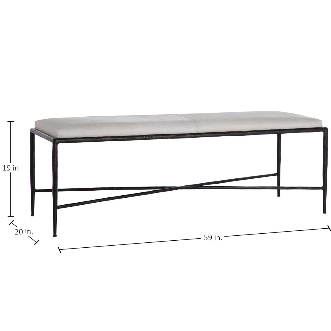 Devoe Bench - Hair on Hide