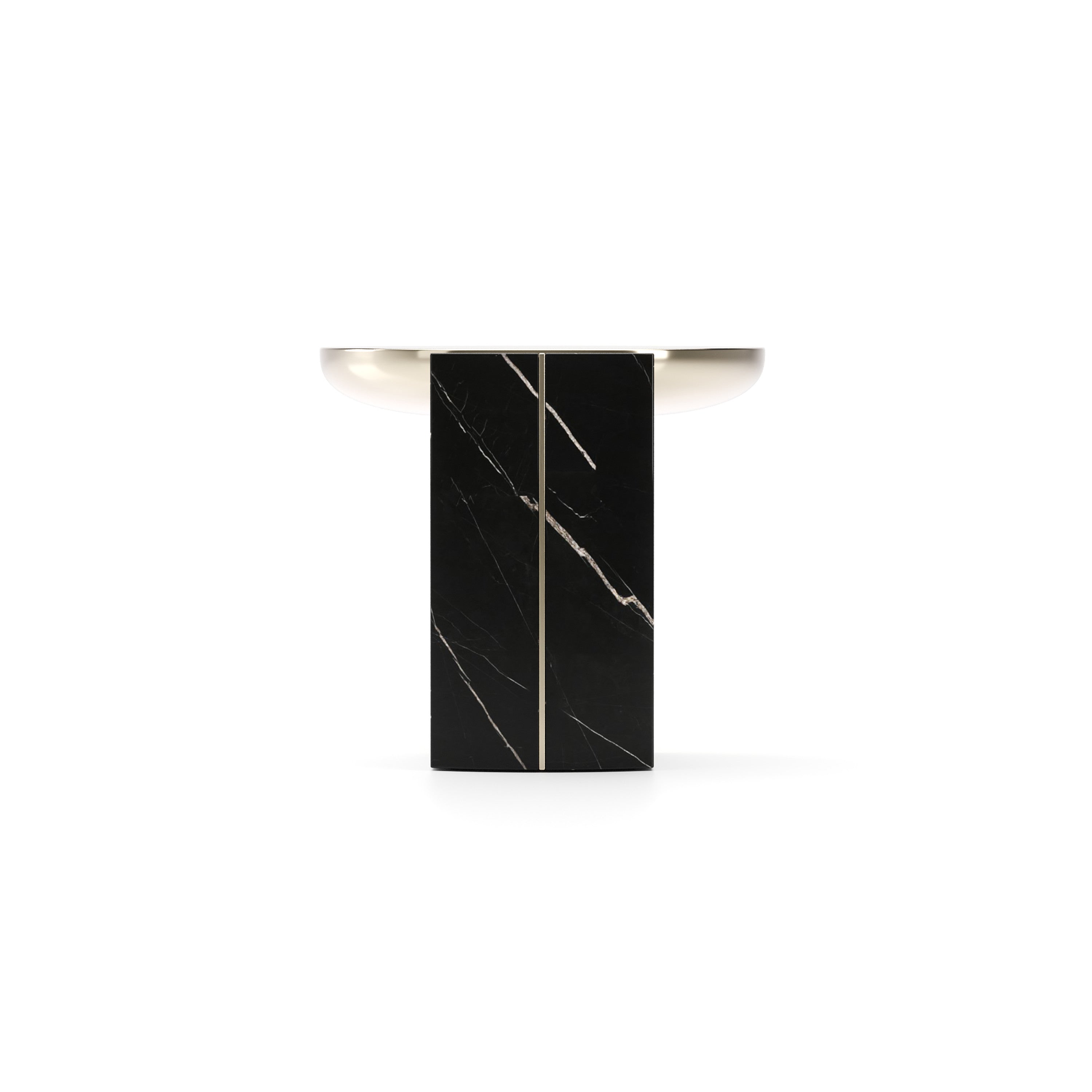 Overlap Round Side Table Dark – Side & End Tables by Caracole | Sutter & Vale