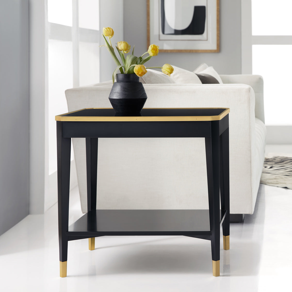Modern History Wilson End Table-Ebony MH1151F02