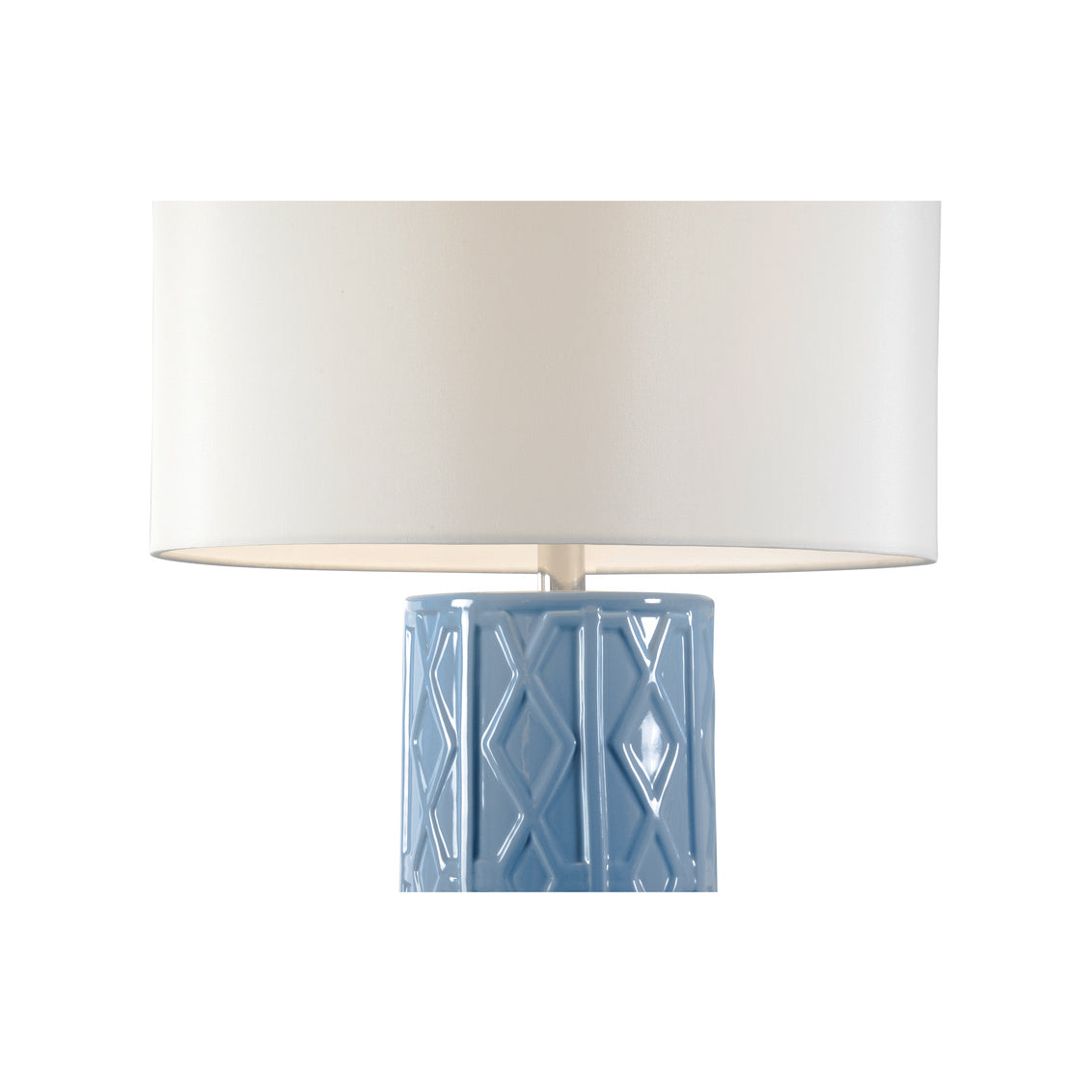 Andreu Lamp - Blue/Silver in 31 / Ceramic/Porcelain - Chelsea House
