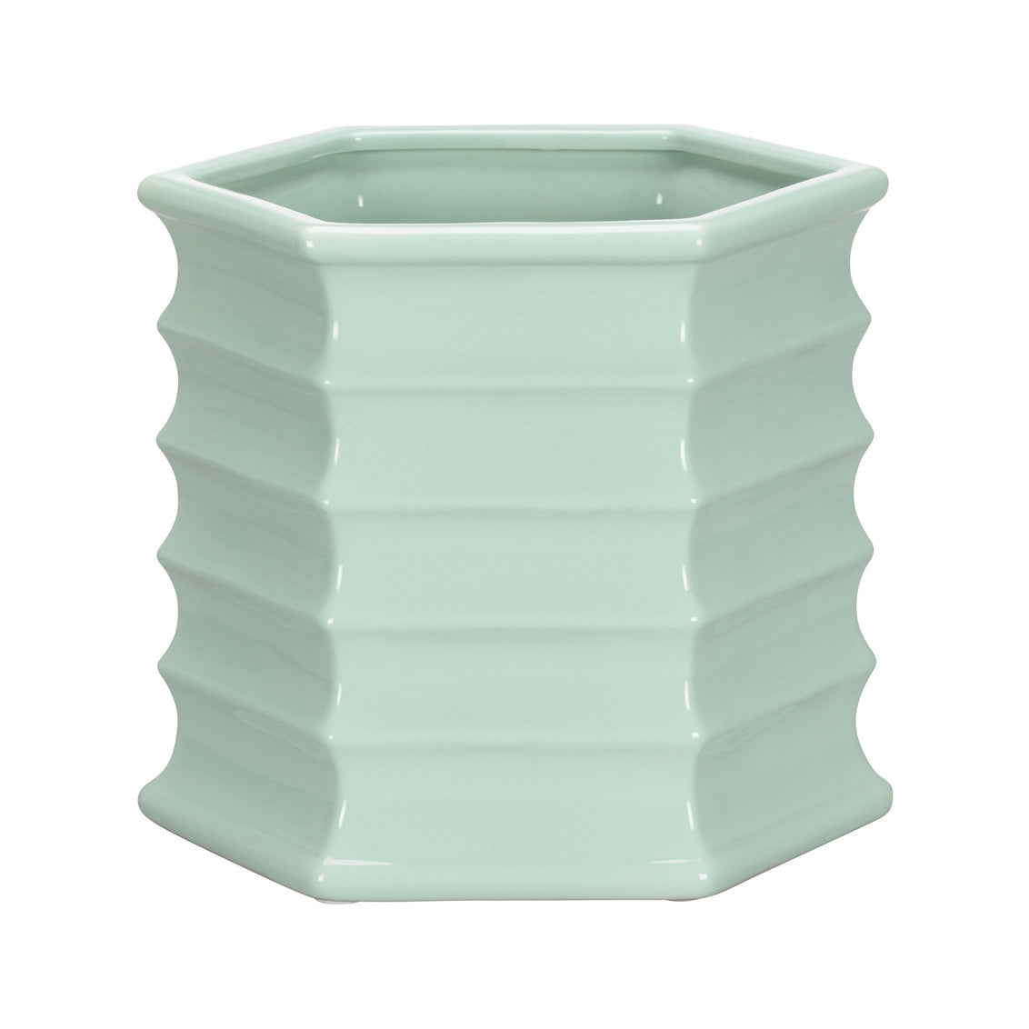 Willow Planter - Seafoam (Lg) in 10.5 / Ceramic/Porcelain - Chelsea House