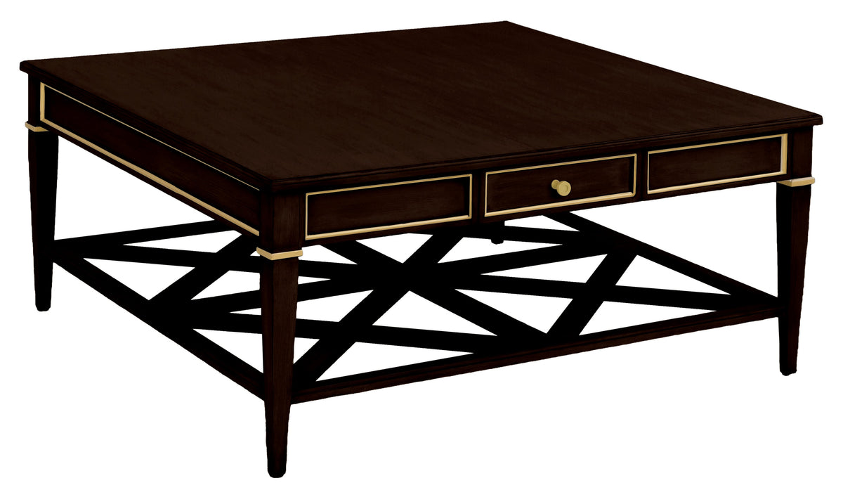 Linea Square One Drawer Cocktail Table (8010-CK-M) - Fairfield Chair
